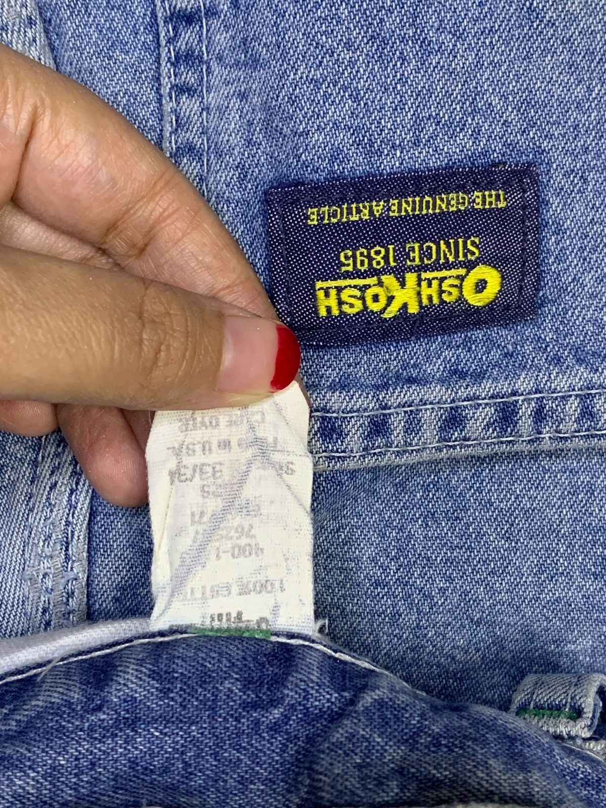 Oshkosh SALES🔥 Oshkosh Blue Wash Distress Baggy Carpenter Jeans Size US 30 / EU 46 - 10 Thumbnail