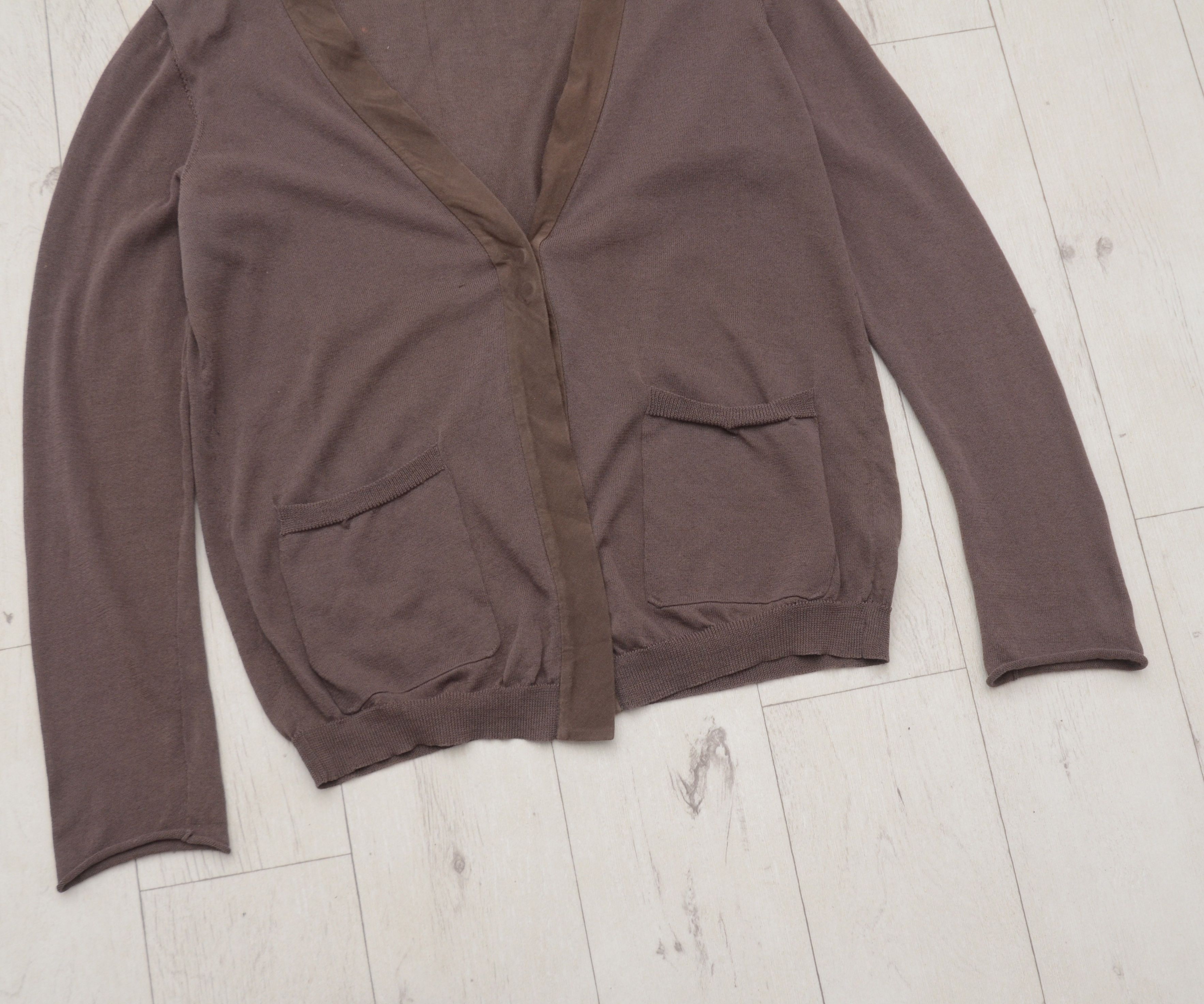Brunello Cucinelli × Vintage Vintage Brunello Cucinelli Cotton Cardigan Brown Old Money Size XL / US 12-14 / IT 48-50 - 3 Thumbnail