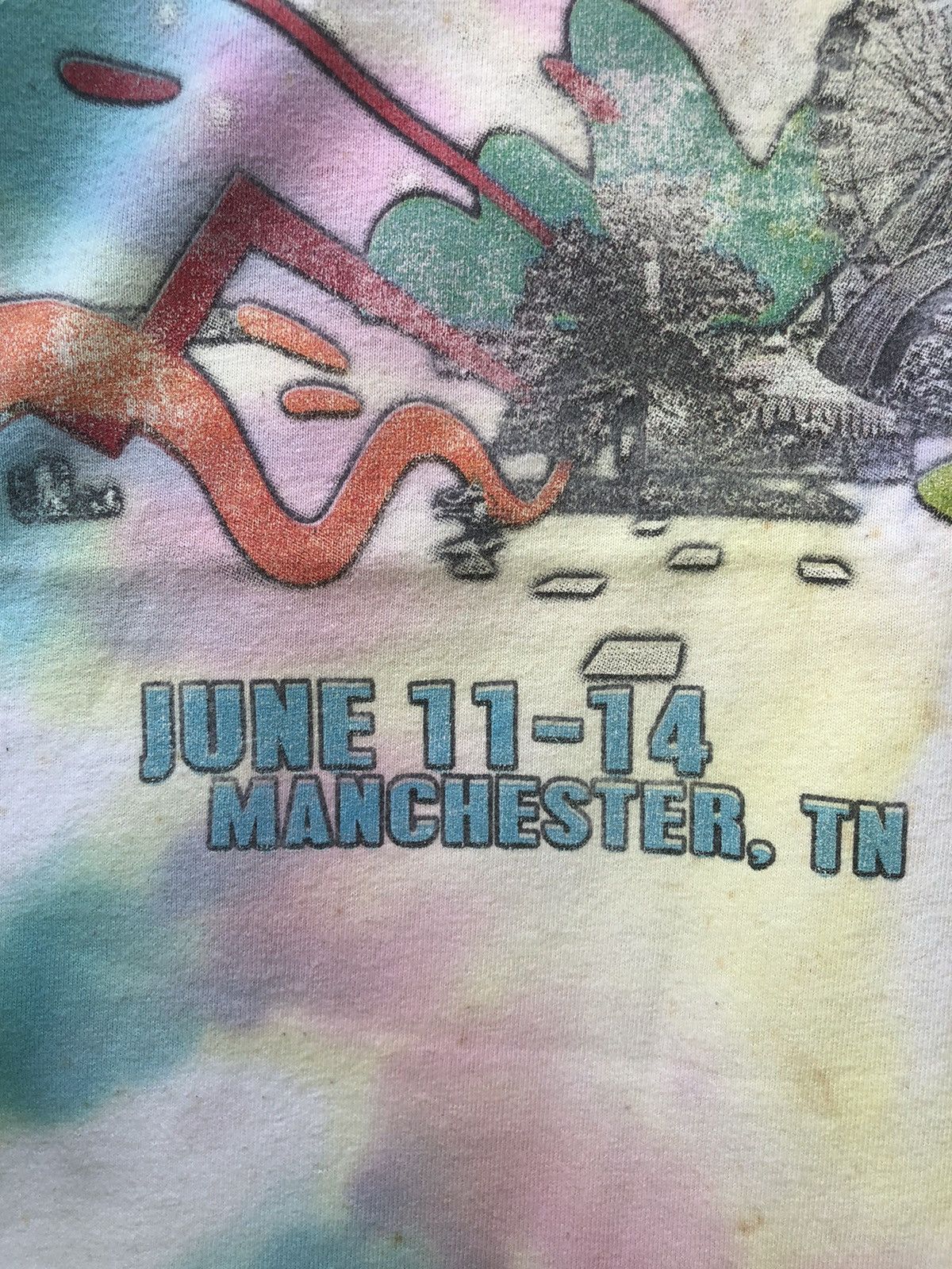 Band Tees Vintage Y2K Music Festival Bonnaroo Nine Inch Nails Tye Dye Size US M / EU 48-50 / 2 - 7 Thumbnail