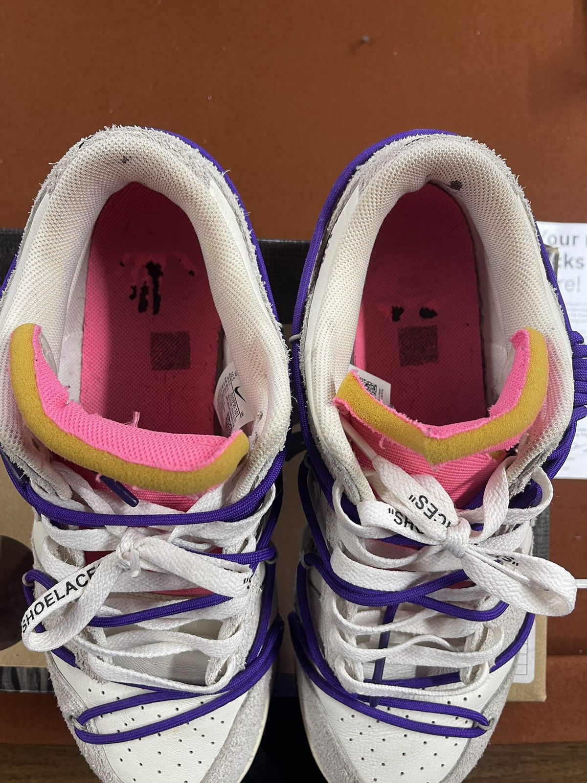 Nike × Off-White Off white Nike dunk “Lot 15 of 50” Size US 10.5 / EU 43-44 - 5 Thumbnail