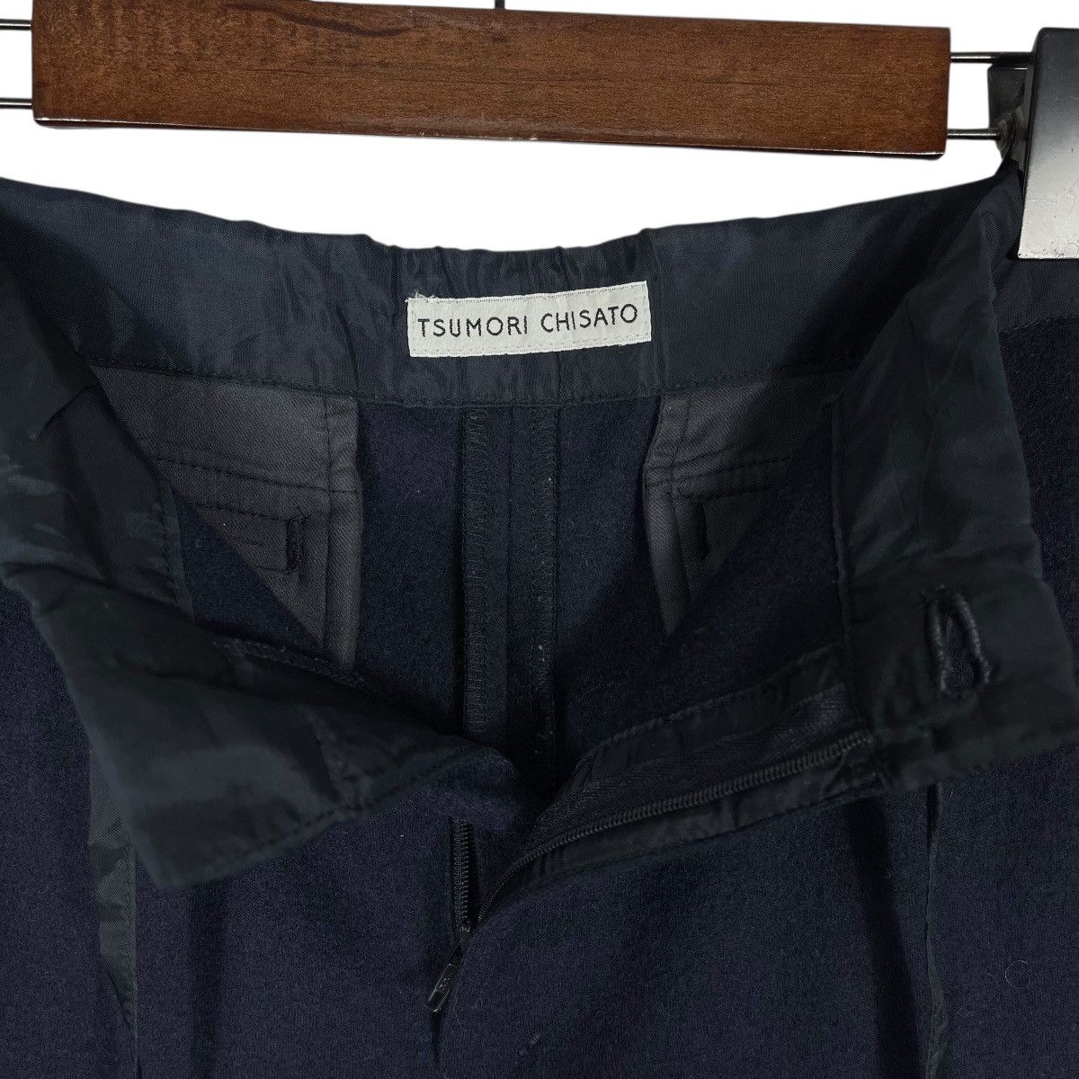 Tsumori Chisato Archive Tsumori Chisato Wool Wide Leg Pants Navy Blue Size 32" / US 10 / IT 46 - 11 Thumbnail