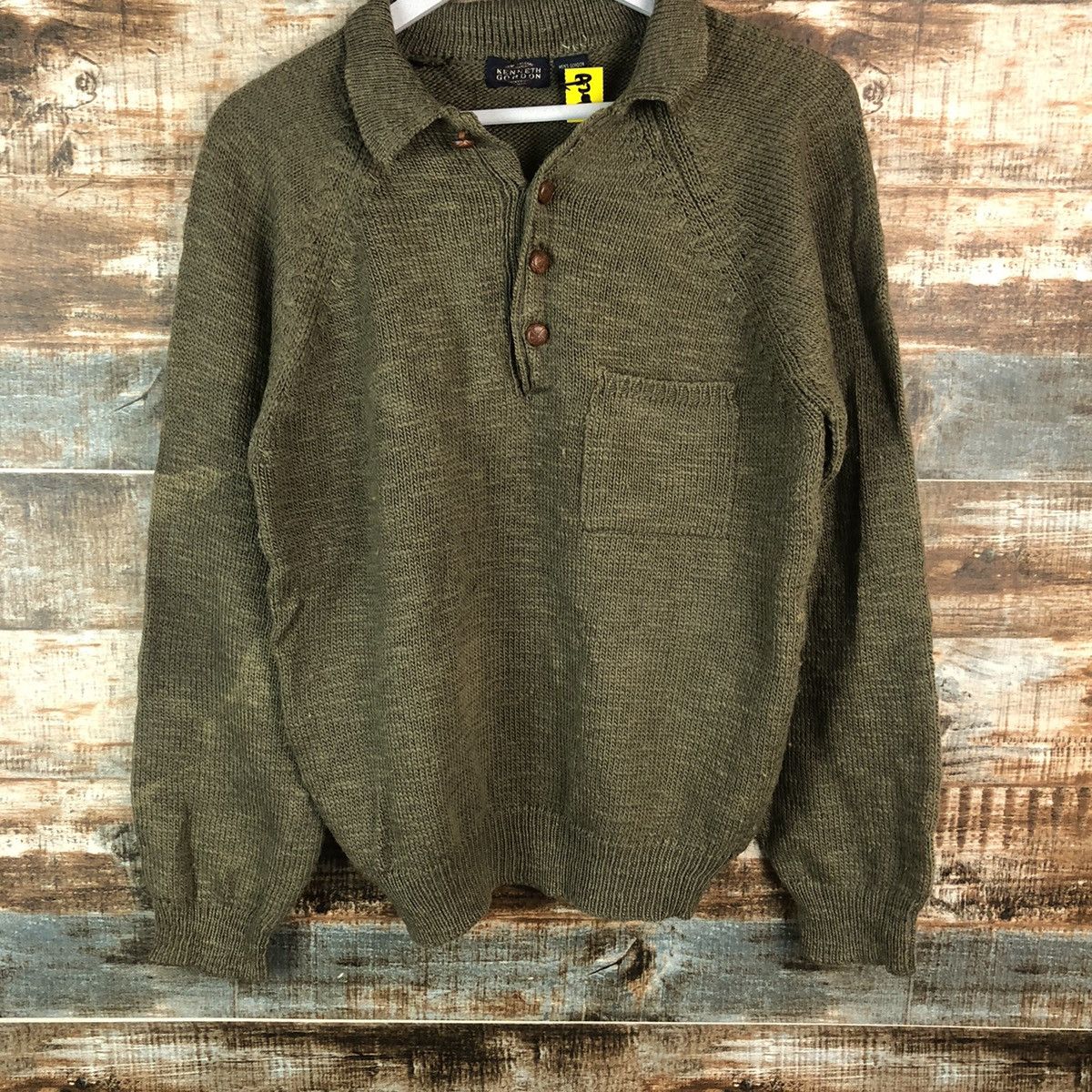 Homespun Knitwear × Japanese Brand Kenneth Gordon Green Knitwear #A2016 Size US M / EU 48-50 / 2 - 3 Thumbnail