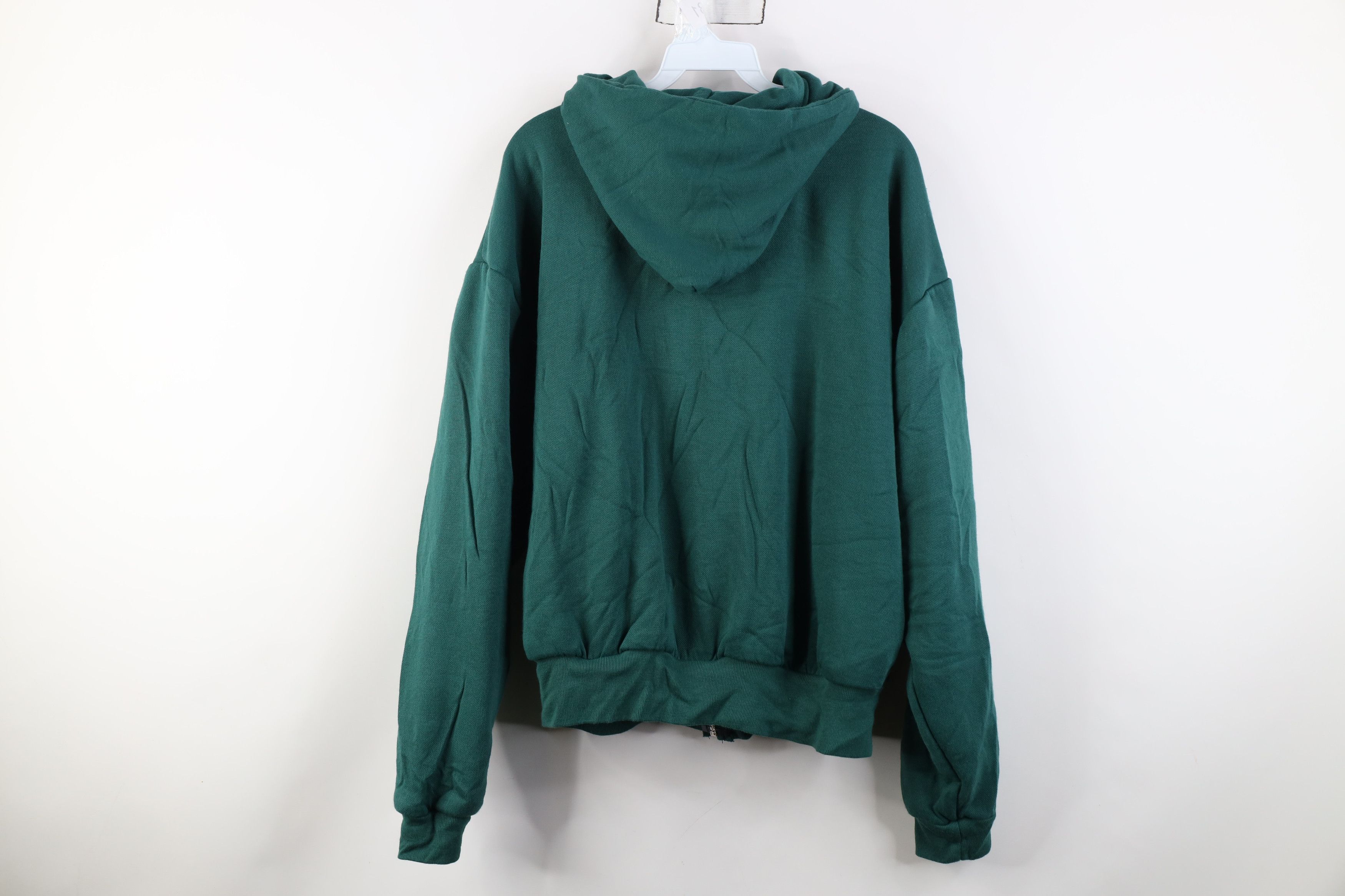 Vintage Vintage 90s Seeds Thermal Lined Full Zip Hoodie Green USA Size US XL / EU 56 / 4 - 11 Thumbnail