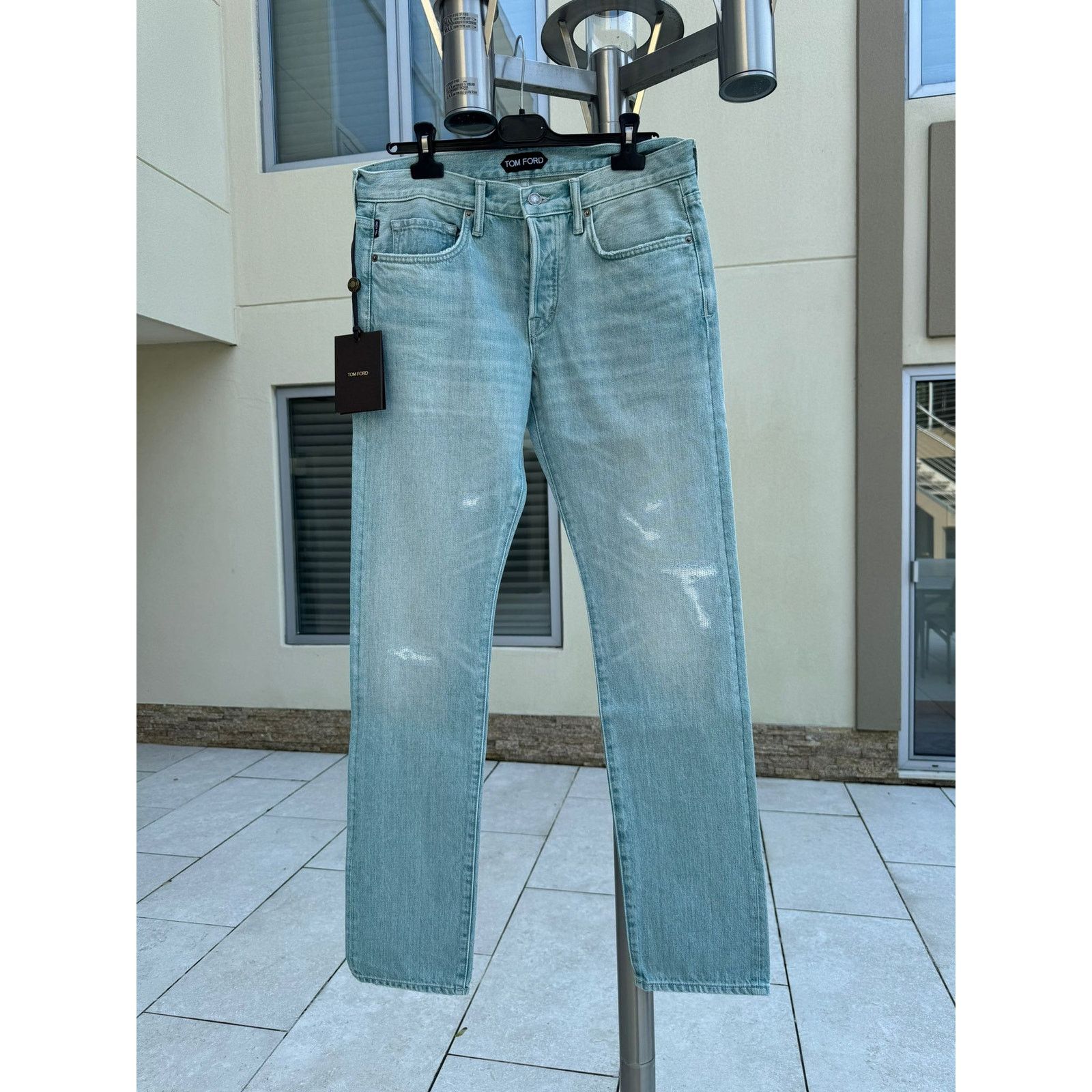 o1rshd1 Slim Fit Denim in Jade Blue