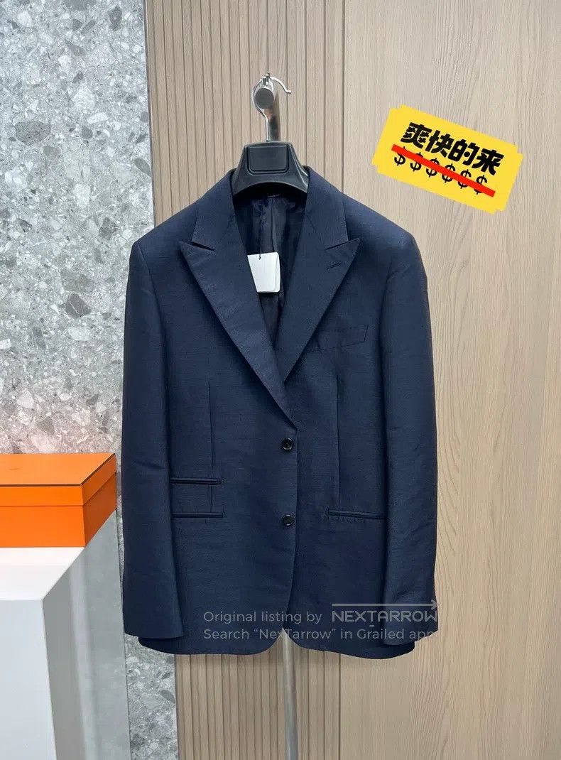 Hermes Hermes Autumn and Winter Suit Jacket Jacket Size 50R - 1 Thumbnail