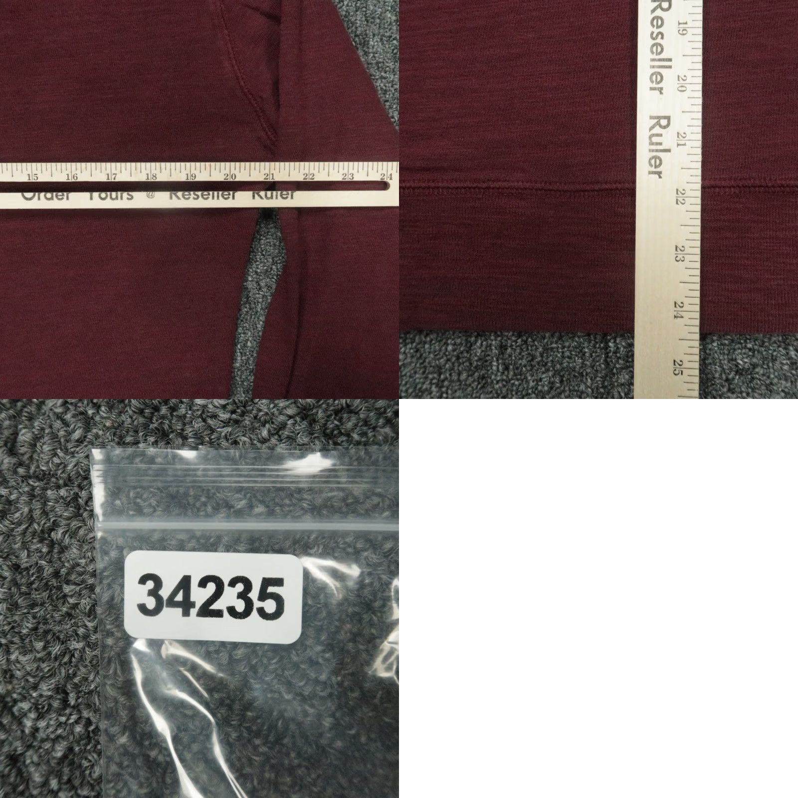 Faherty FAHERTY Hoodie Men’s Medium Red Pullover Midweight Organic Cotton Long Sleeve Hooded Gym & Training Size US M / EU 48-50 / 2 - 8 Thumbnail