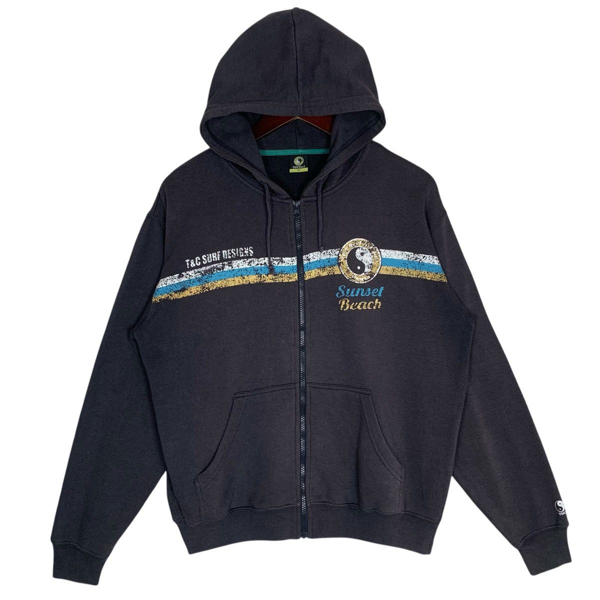 Japanese Brand Vintage T&C Surf Hawaiian Longboard Wear surfStyle Hoodie Size US M / EU 48-50 / 2 - 2 Thumbnail