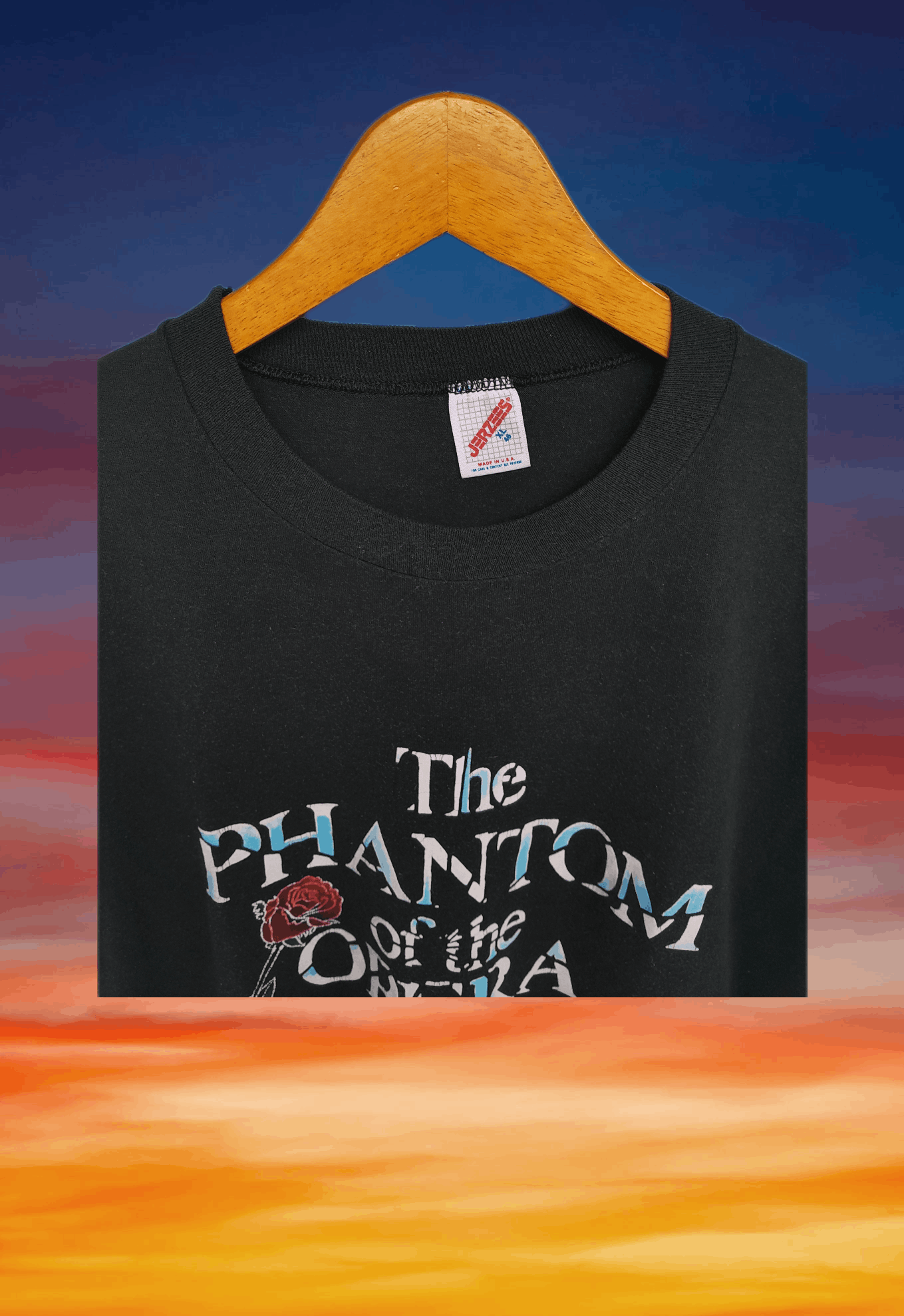 Rap Tees Vintage 80s The Phantom Of The Opera shirt Rap tee style Size US XL / EU 56 / 4 - 5 Thumbnail
