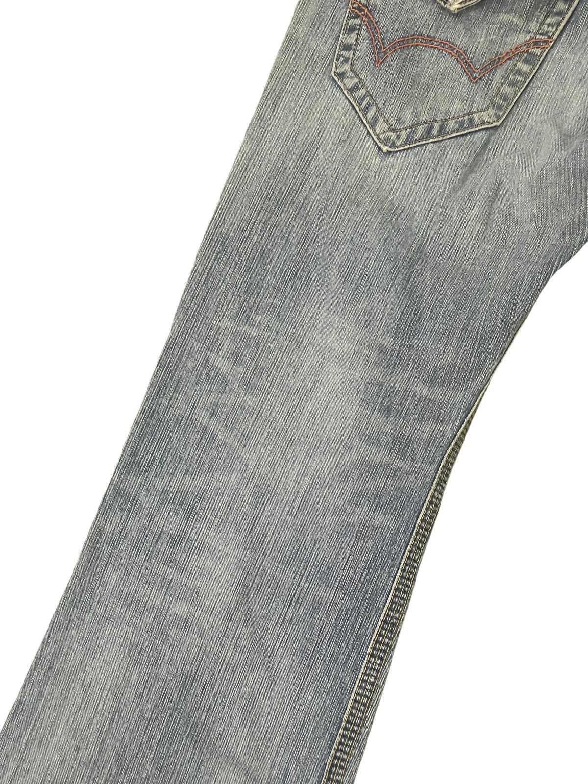 Le Grande Bleu (L.G.B.) Flare Jeans Edwin Japan Faded Distress Boot Cut 2🟦5 Size US 32 / EU 48 - 15 Thumbnail