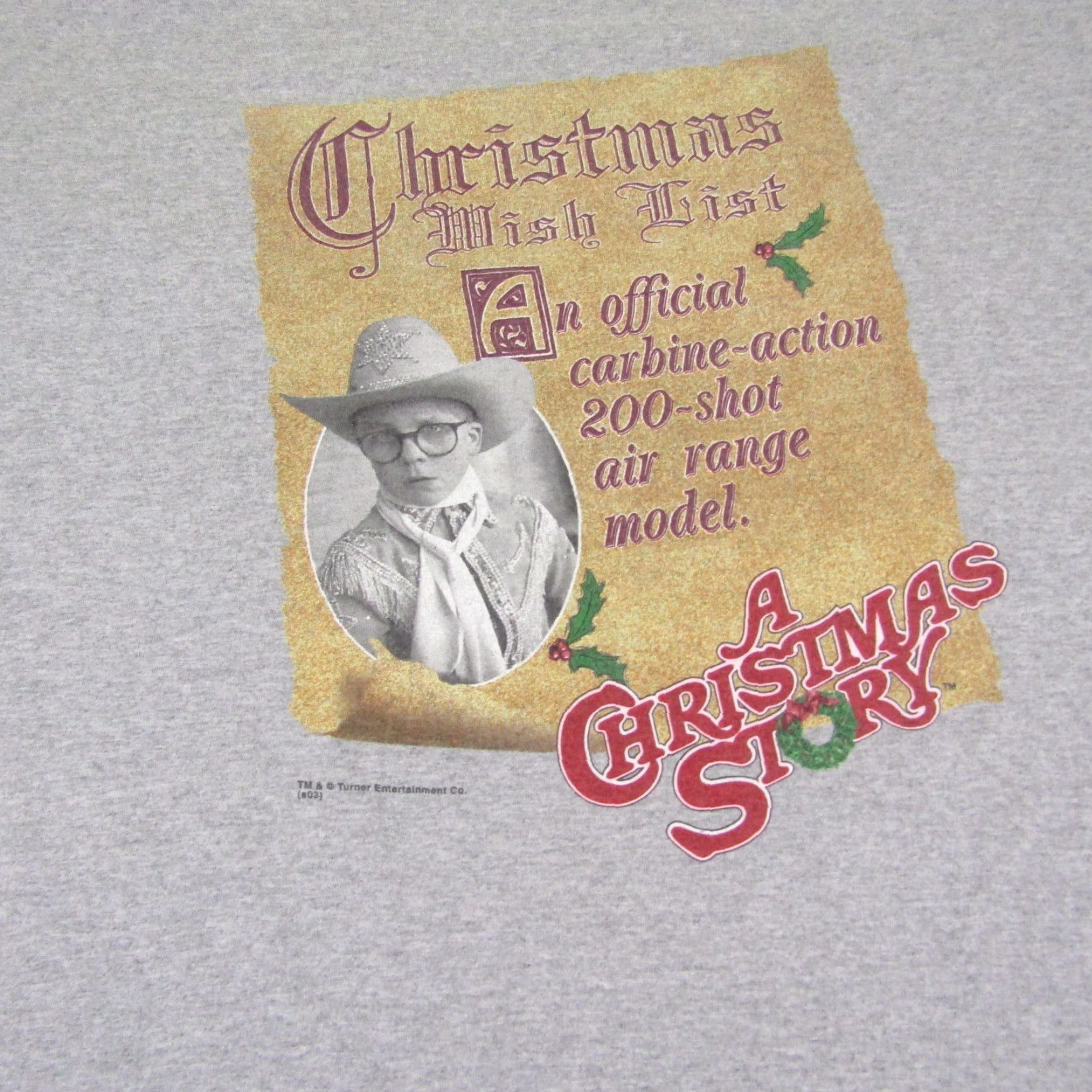 Delta VINTAGE Christmas Movie T-Shirt Mens XL Holiday A Christmas Story Cotton Logo Graphic Tee Size US XL / EU 56 / 4 - 2 Thumbnail