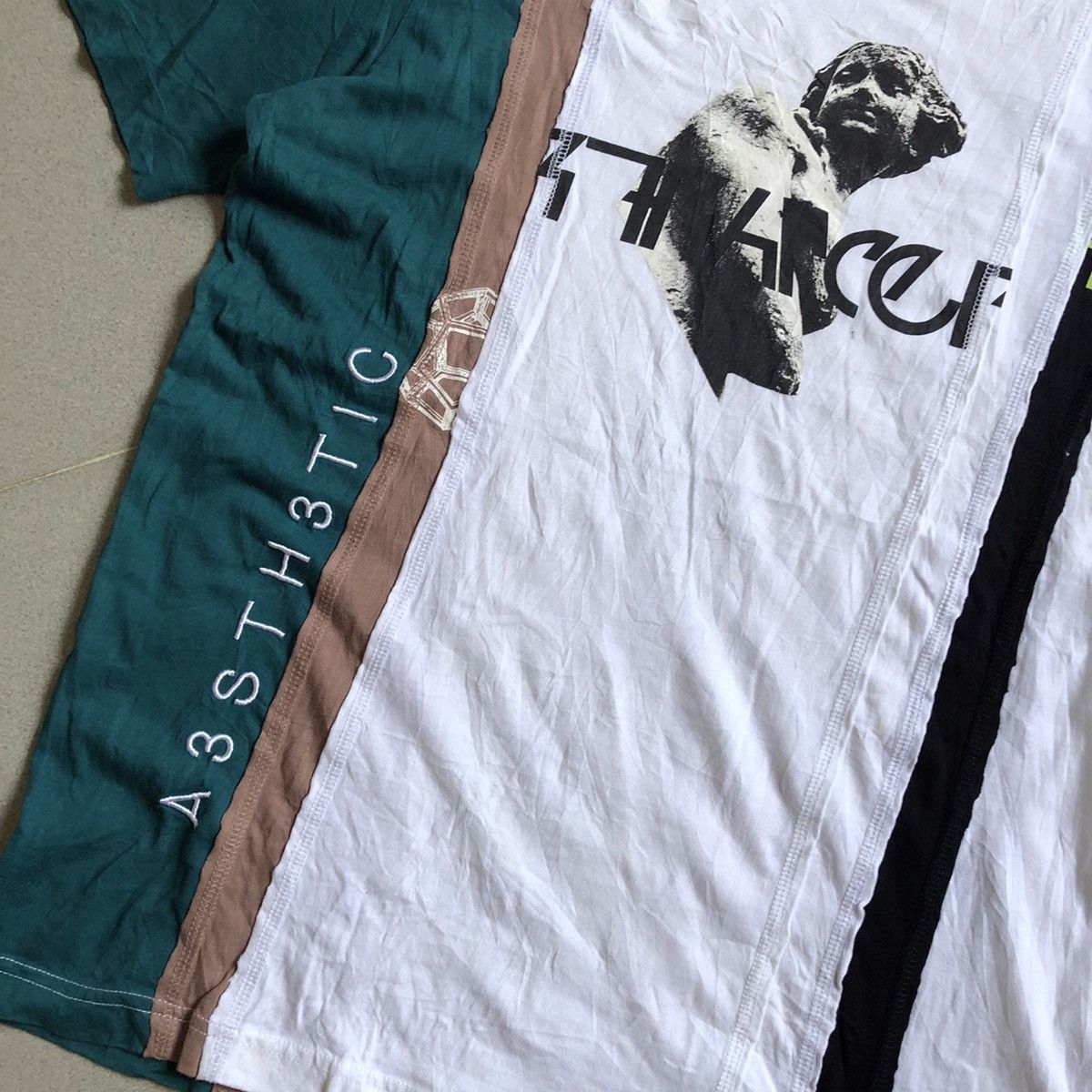 Diesel DIESEL Aesthetic Cut & Sew Rare Design T-Shirt Size US S / EU 44-46 / 1 - 4 Thumbnail