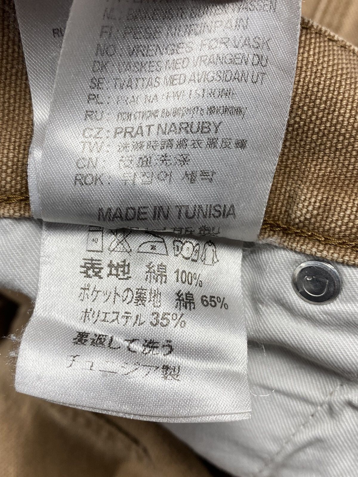 Carhartt Wip × Vintage Vintage Carhartt Single Knee Distressed Denim Work Pants Size US 34 / EU 50 - 17 Thumbnail