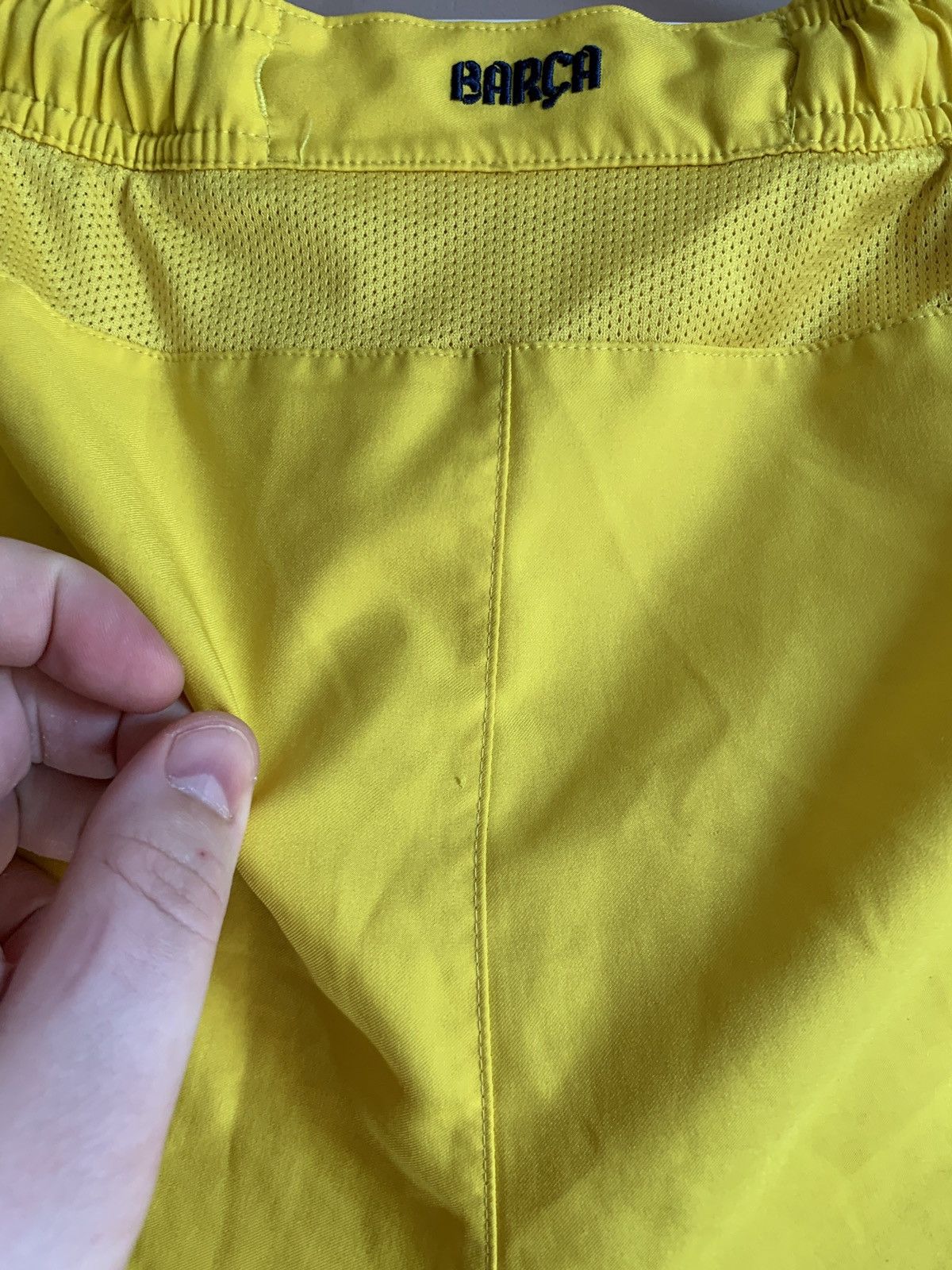 Nike FC Barcelona yellow soccer football shorts Nike Size US 38 / EU 54 - 9 Thumbnail