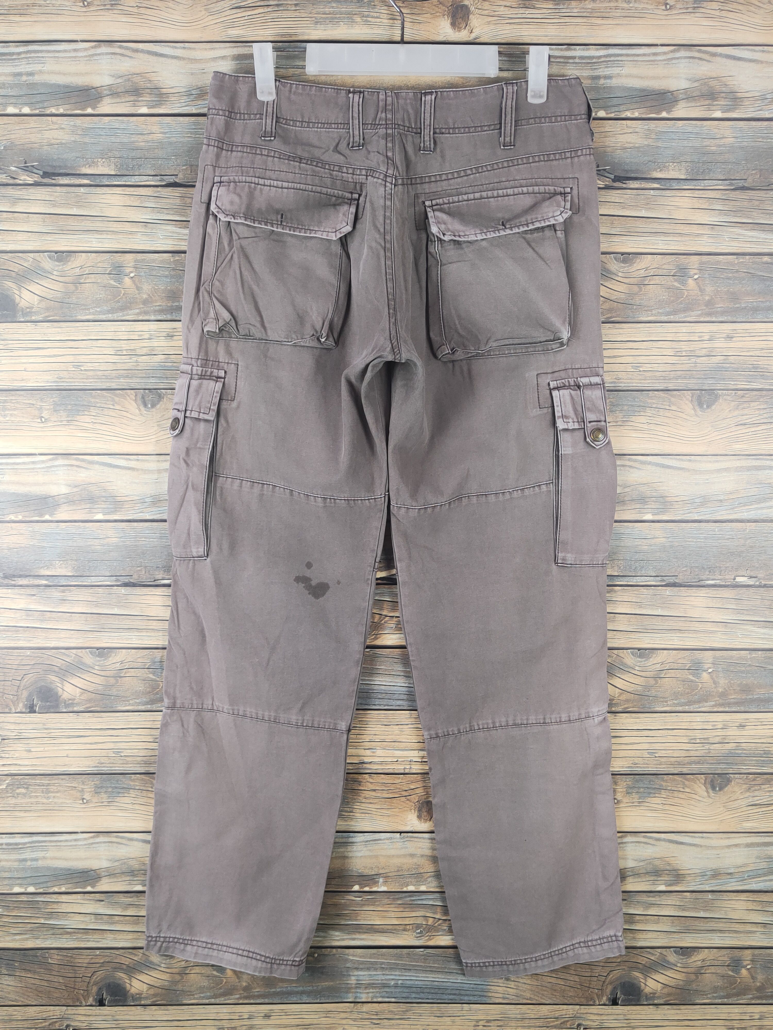Japanese Brand DL Japanese Brand Brown Faded Multipocket Cargo Pants #1644 Size US 30 / EU 46 - 7 Thumbnail