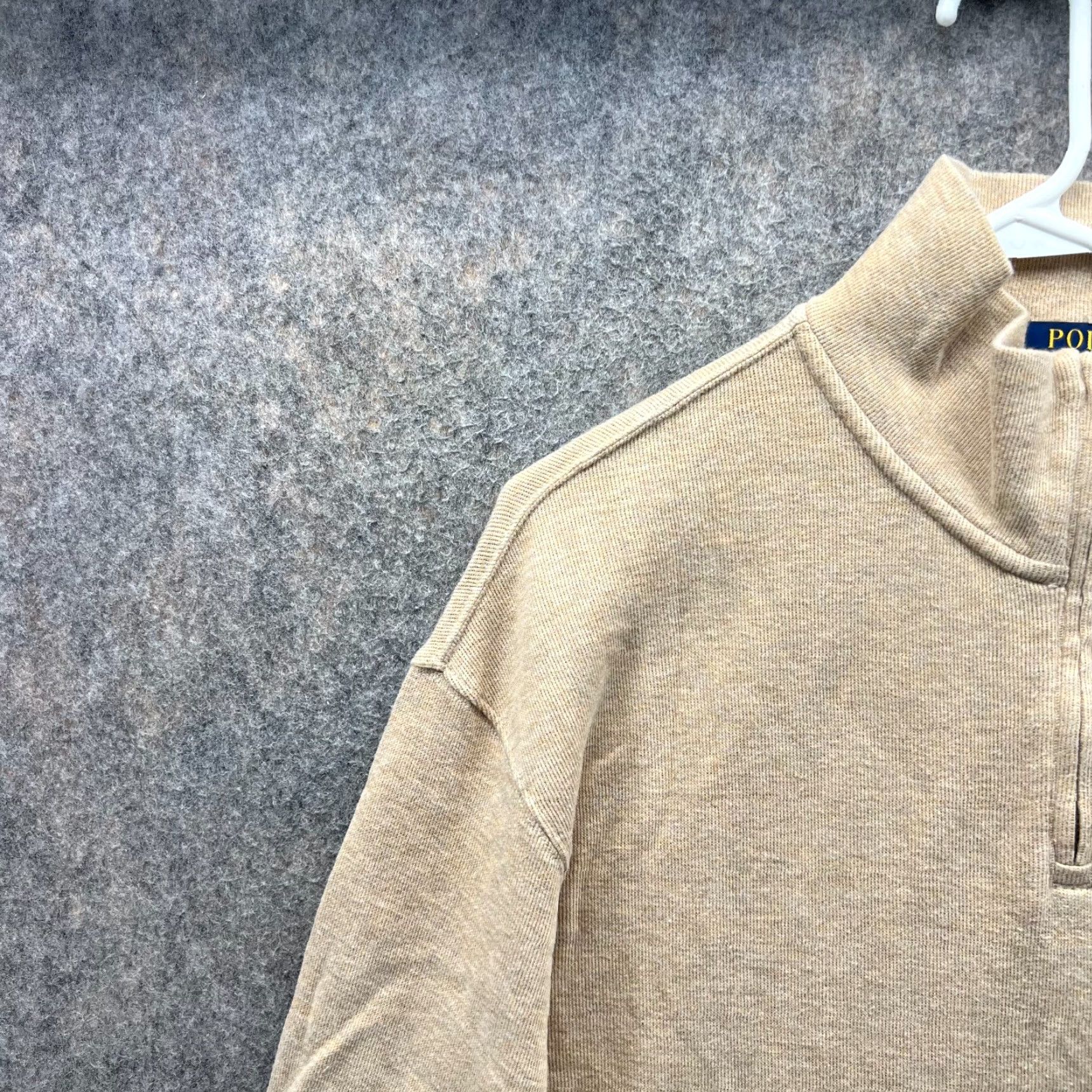 Polo Ralph Lauren Polo Ralph Lauren Sweater Shirt Men XXL Beige Pullover Knit Fleece Logo Size US XXL / EU 58 / 5 - 6 Thumbnail