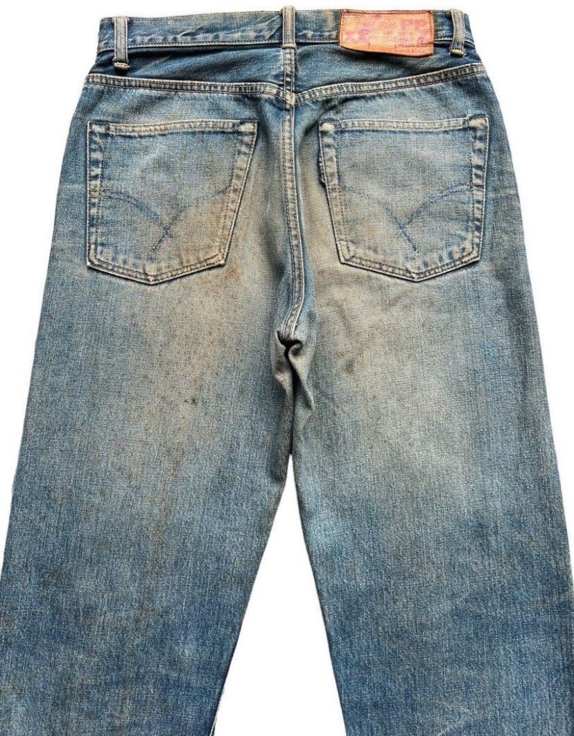 Blue Blue Japan Vintage Blue Blue Japan Selvedge Distressed Rusty Jeans 29 Size US 29 - 5 Thumbnail