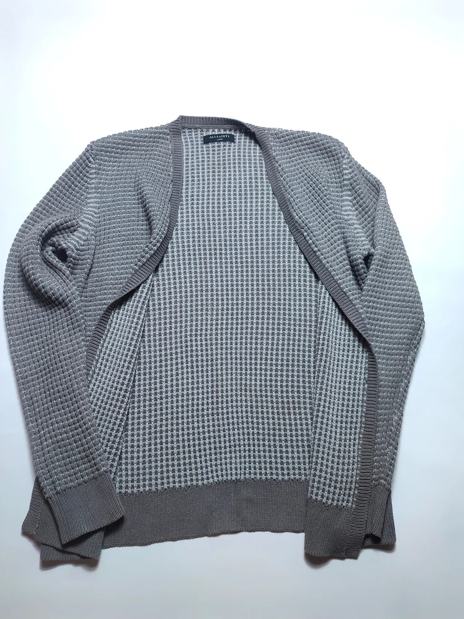 Allsaints Allsaints Open Waffle Heavy Cardigan Size US L / EU 52-54 / 3 - 14 Thumbnail
