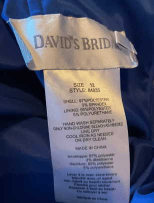 Other David's Bridal NBlue Strapless Bridesmaid/Prom Gown sz12 NWT Size XL / US 12-14 / IT 48-50 - 5 Thumbnail