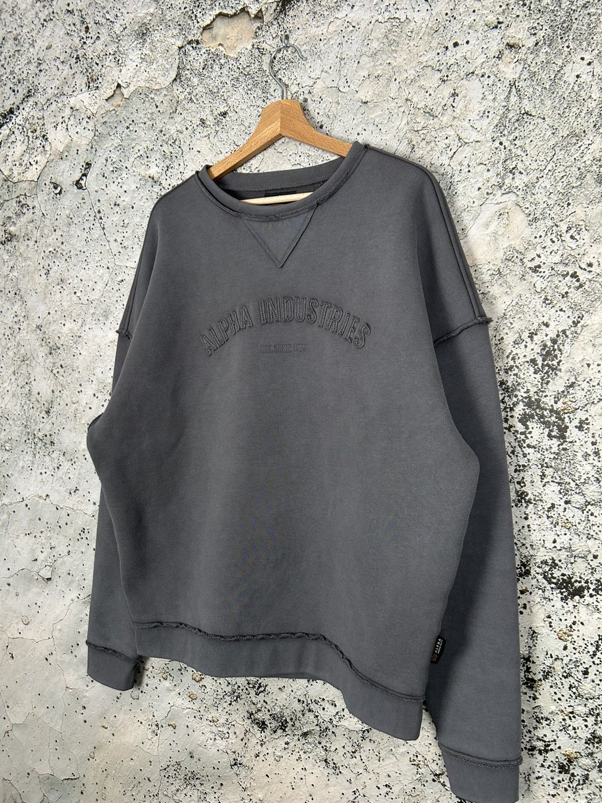 Alpha Industries Vintage Alpha Industries Crewneck Military Streetwear Hype Size US M / EU 48-50 / 2 - 2 Thumbnail