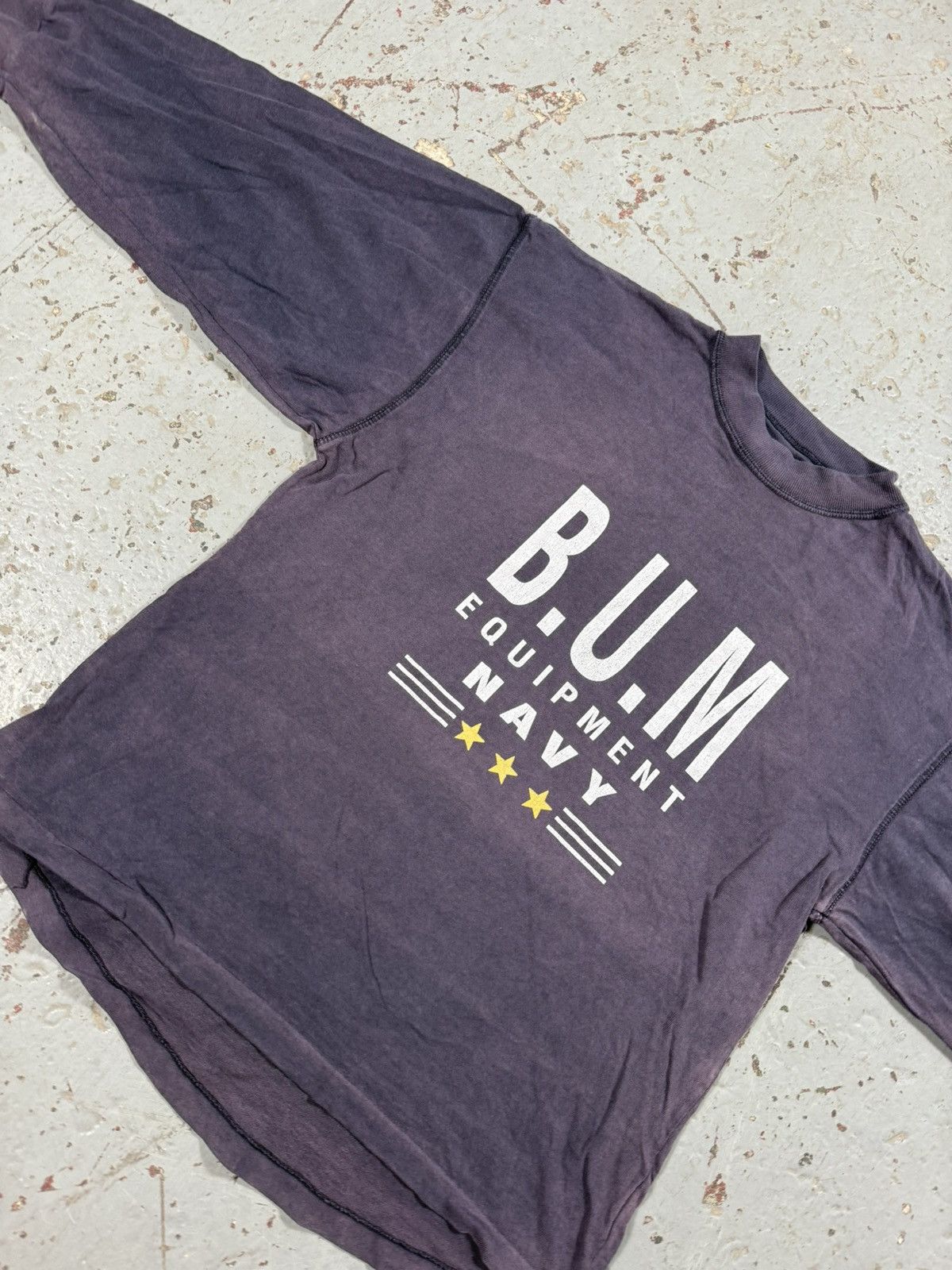 Vintage Crazy Vintage BUM Navy Longsleeve Tee Size US S / EU 44-46 / 1 - 3 Thumbnail