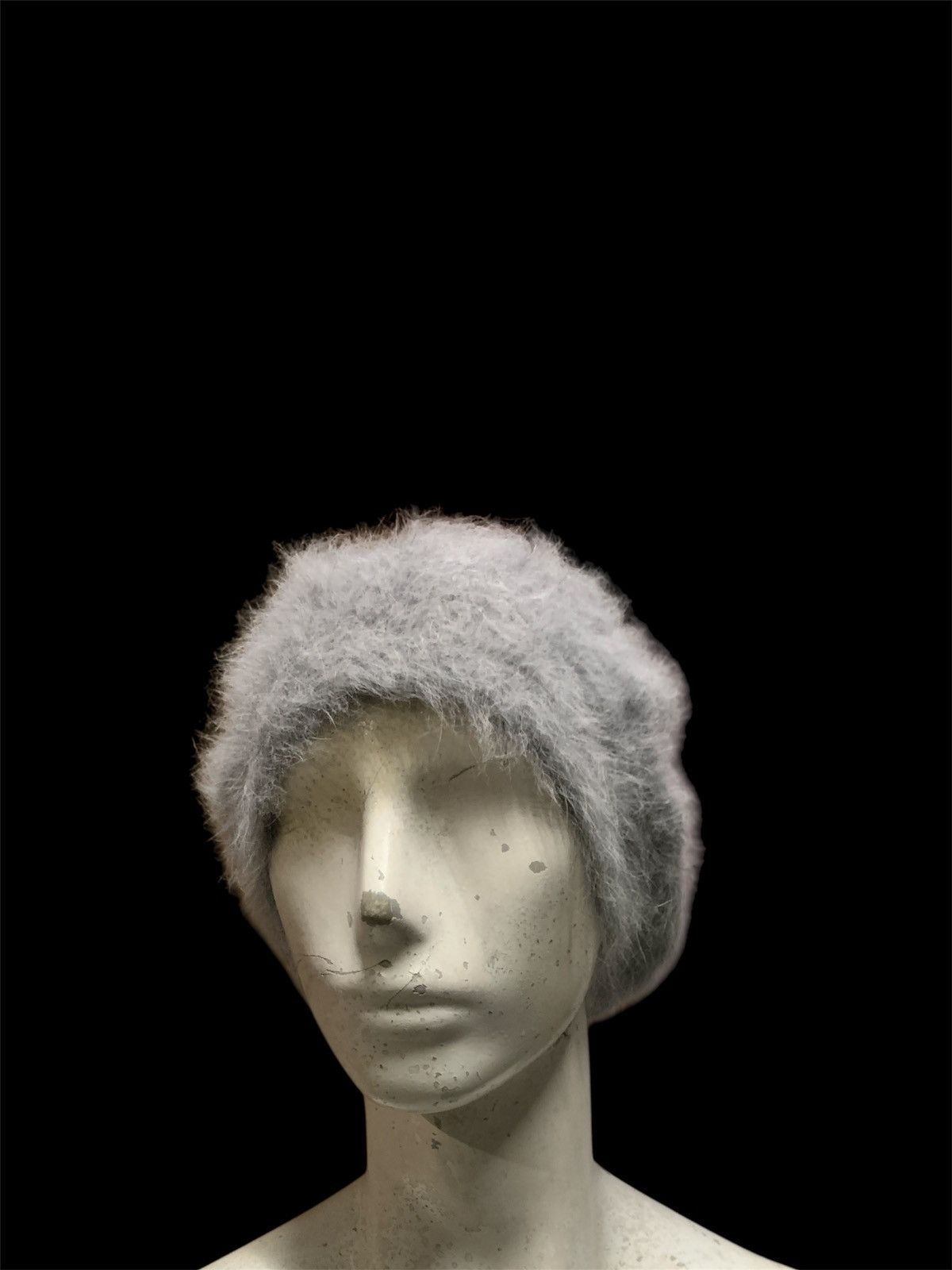 Japanese Brand Warm Fluffy Fur Knitted Beanie hat Size ONE SIZE - 1 Thumbnail