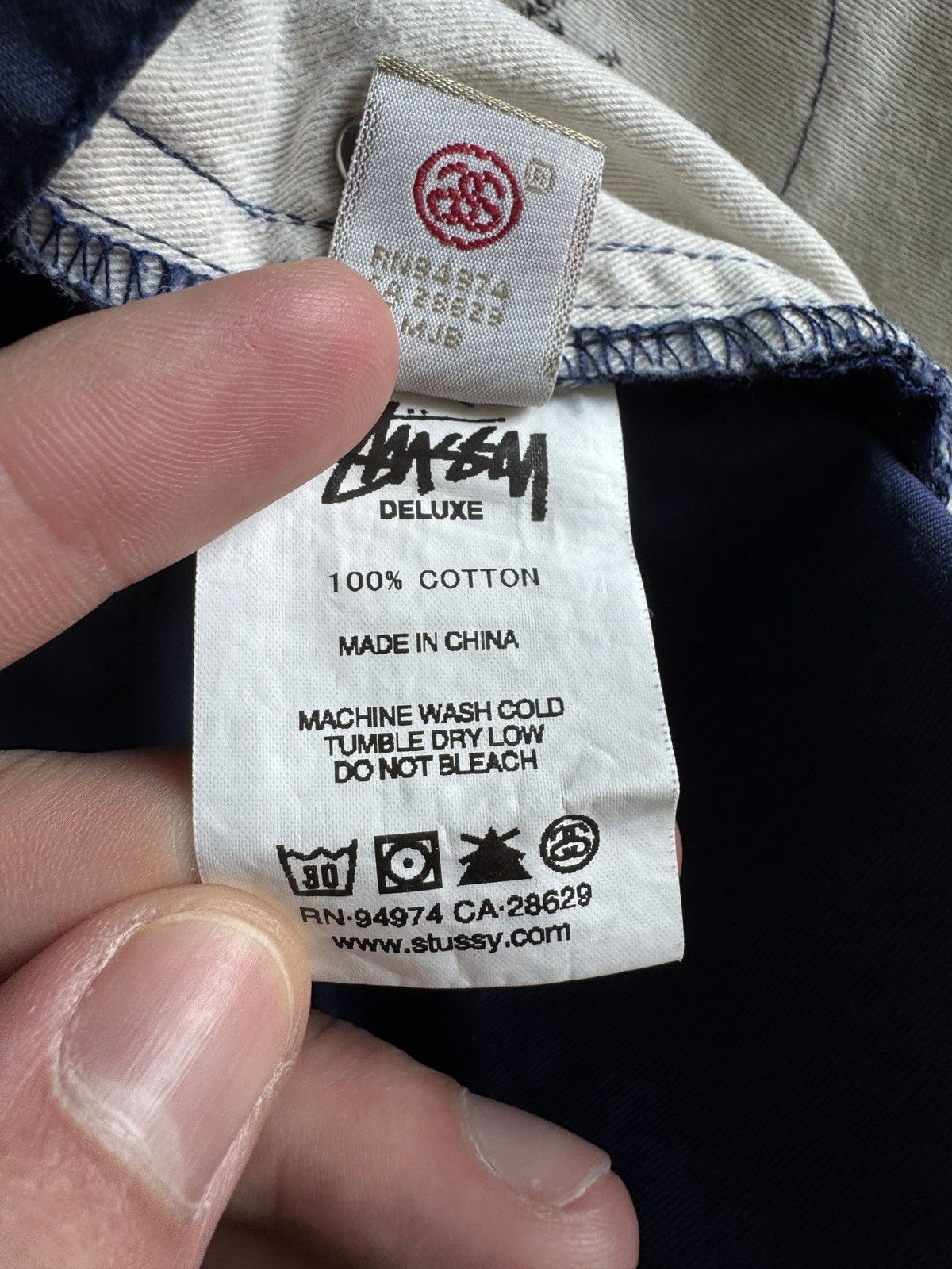 Stussy Men’s Stussy Casual Pants Blue Streetwear Size 36 Size US 36 / EU 52 - 20 Thumbnail