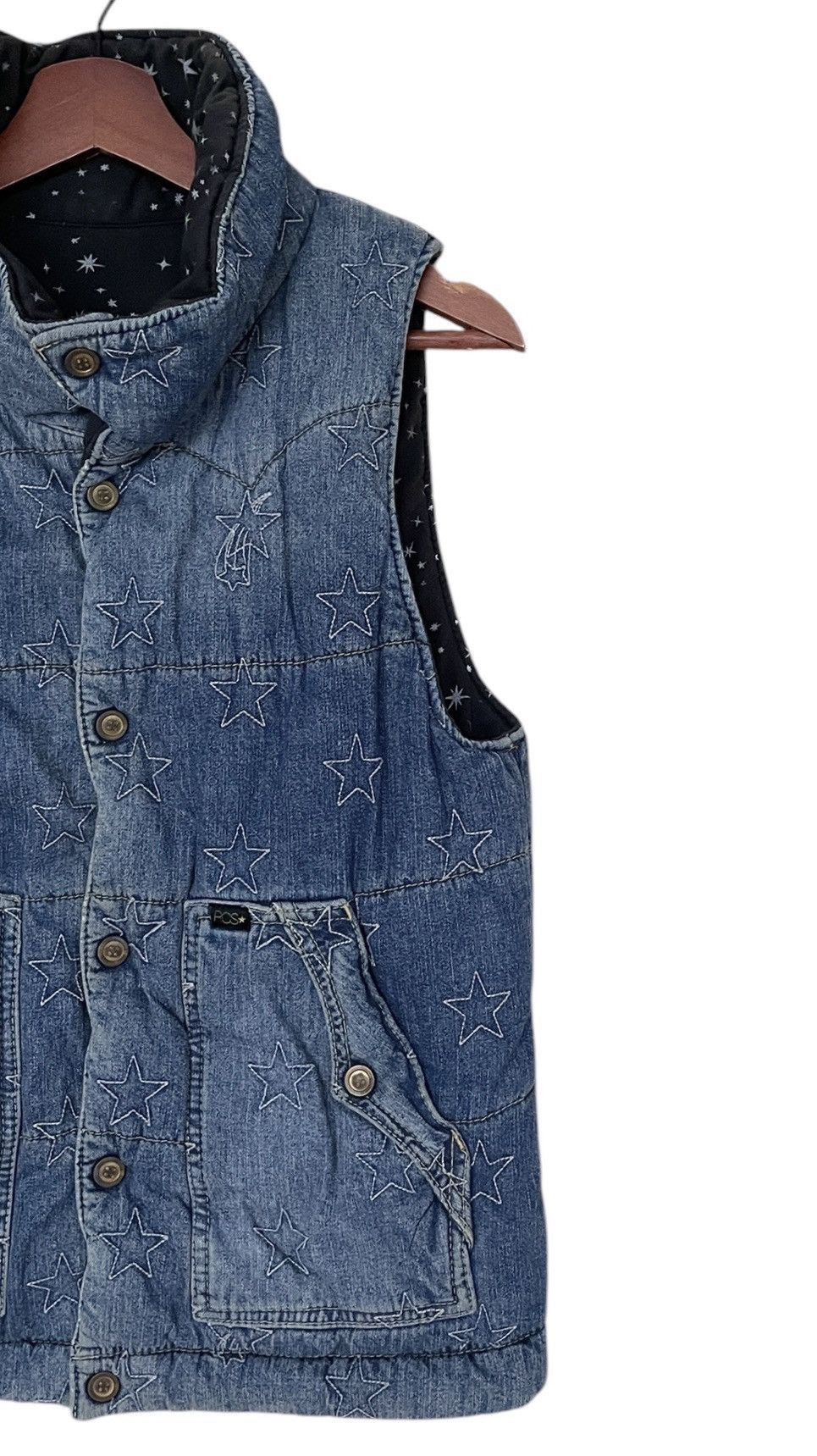 Japanese Brand × Vintage Vintage Japanese Brand Rodeo Crowns Denim Vest 2000s Size US M / EU 48-50 / 2 - 6 Thumbnail