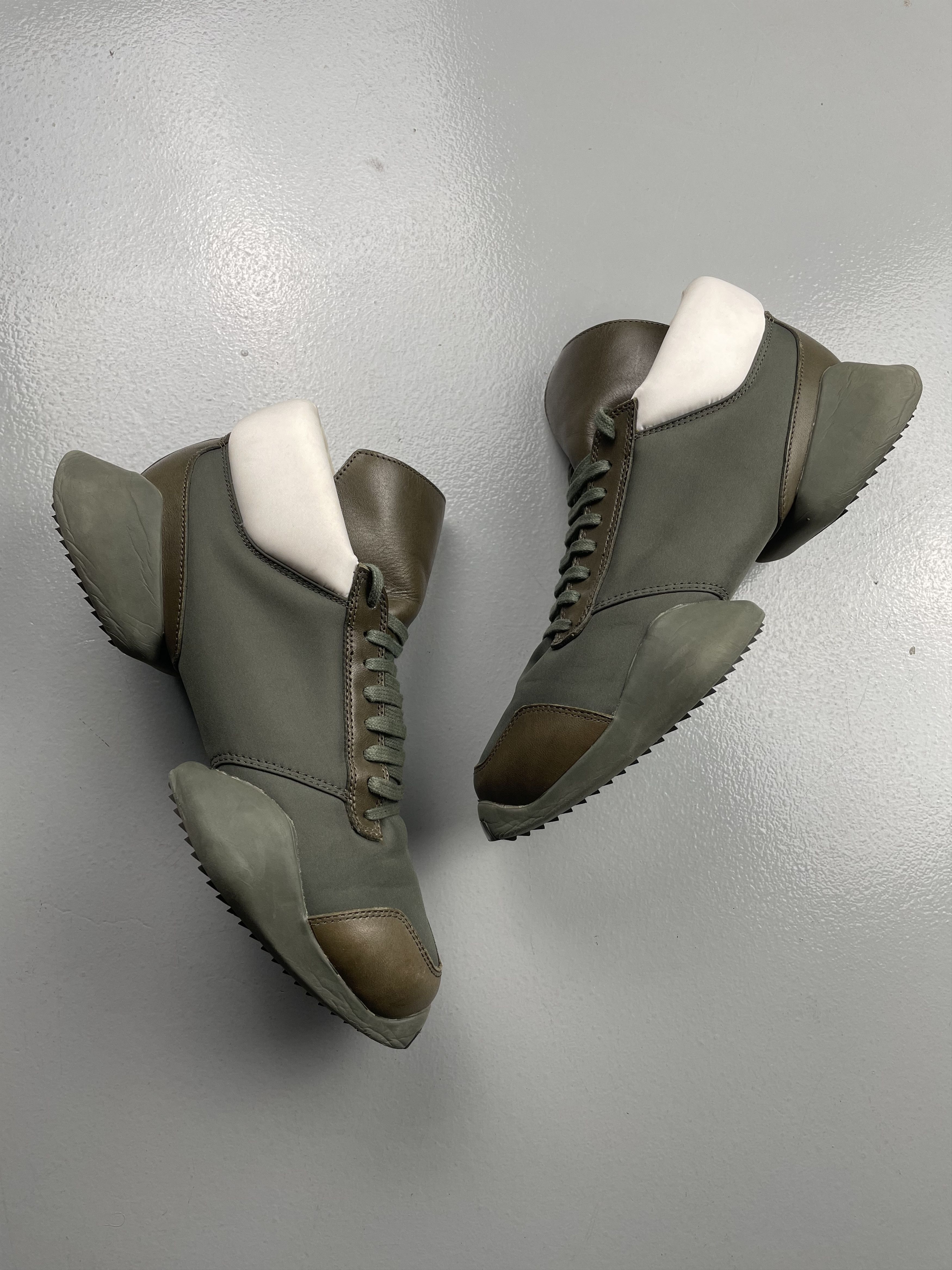 Adidas × Rick Owens adidas x Rick Owens S/S 2016 Tech Runner (Earth Green) Size US 6.5 / EU 39-40 - 11 Thumbnail