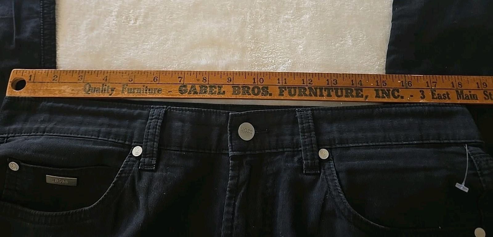 Hugo Boss HUGO BOSS Black Alabama Straight Leg 100% Cotton Pants 36x32 Size US 36 / EU 52 - 6 Thumbnail