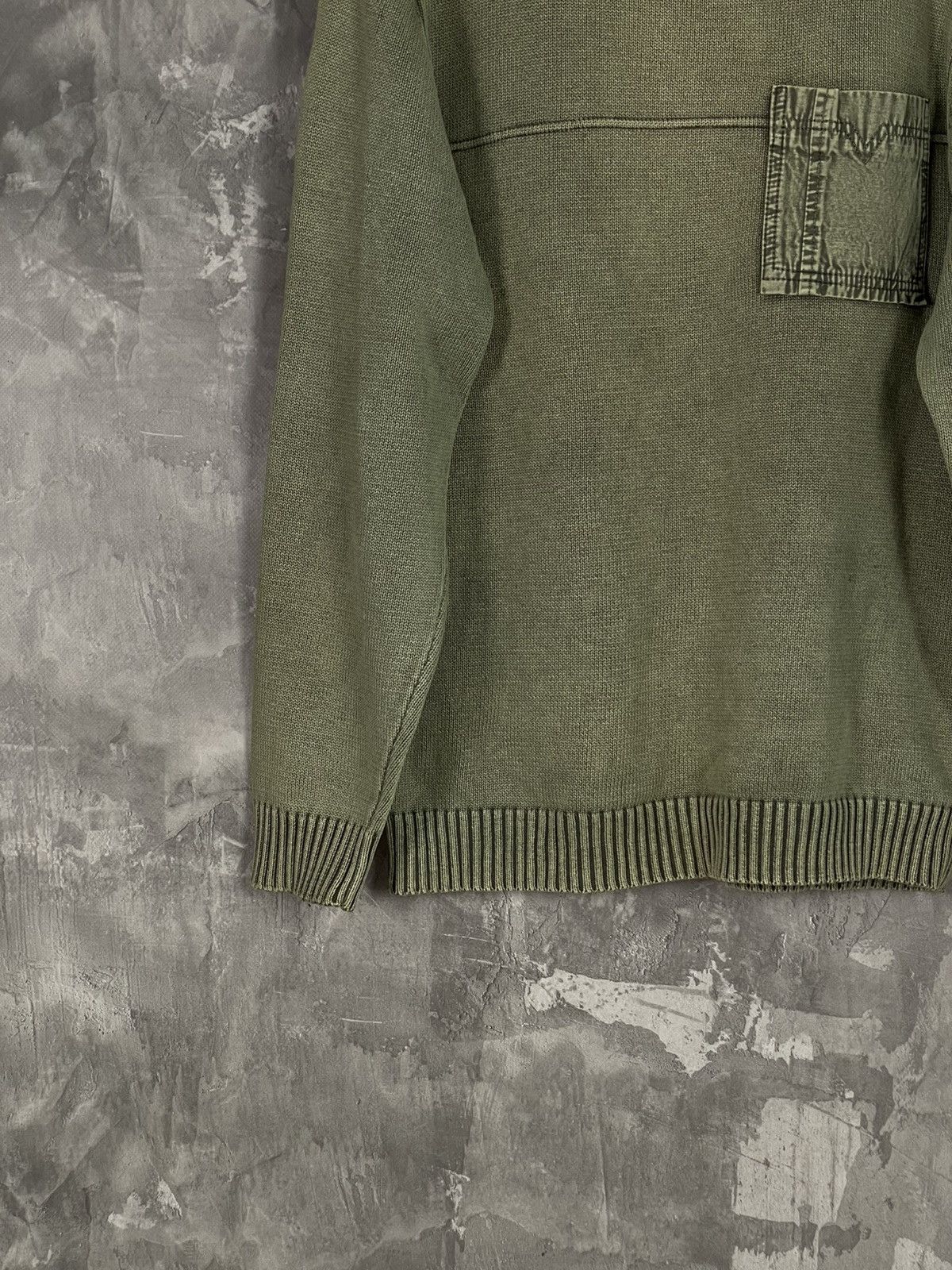 20471120 × Diesel × If Six Was Nine Military Dolce Gabbana Style Knit Rib Sweater Thrashed Y2K Size US M / EU 48-50 / 2 - 5 Thumbnail