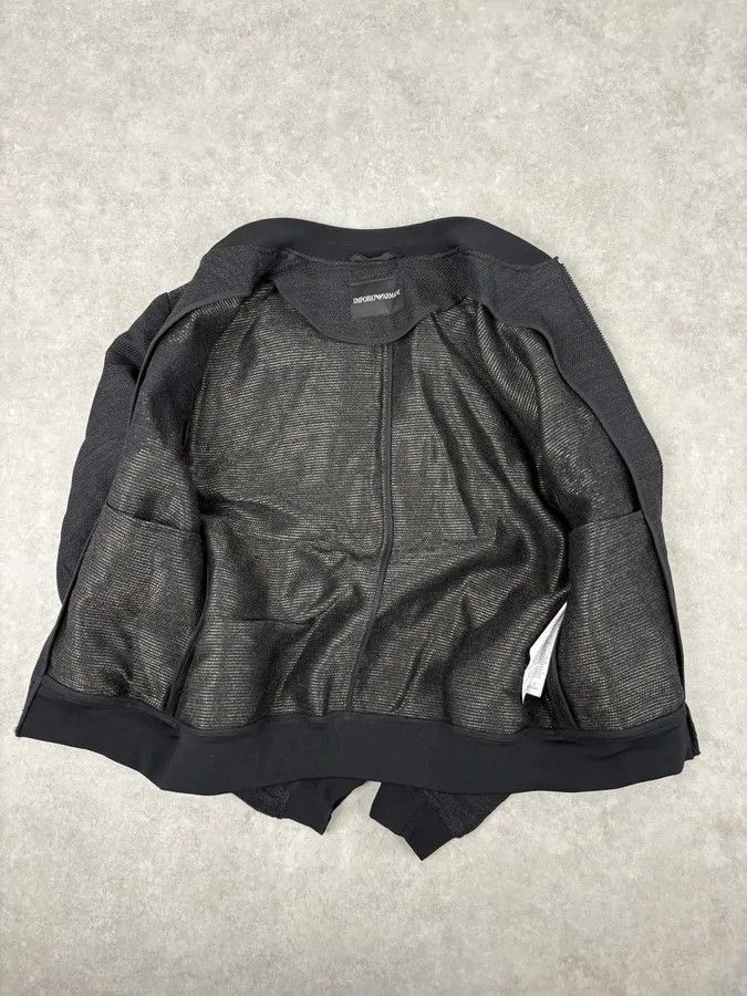 Emporio Armani AW2015 Emporio Armani Black Wool Aura Bomber Jacket Size US S / EU 44-46 / 1 - 9 Thumbnail