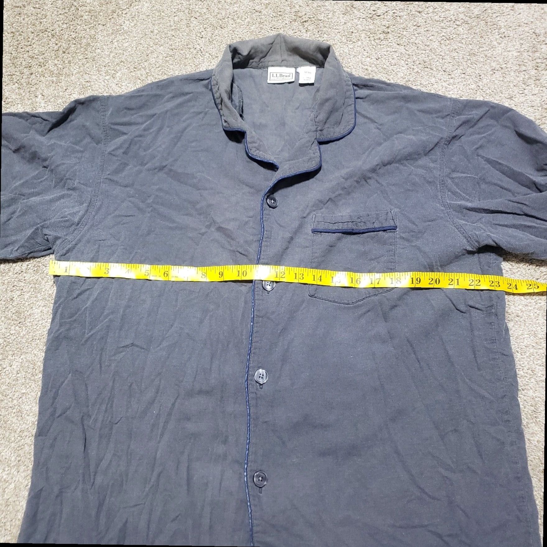 Vintage L.L. Bean Flannel Shirt Gray Chamois Cloth Button Up Men's Large Tall Cotton Outdoor Size US L / EU 52-54 / 3 - 4 Thumbnail