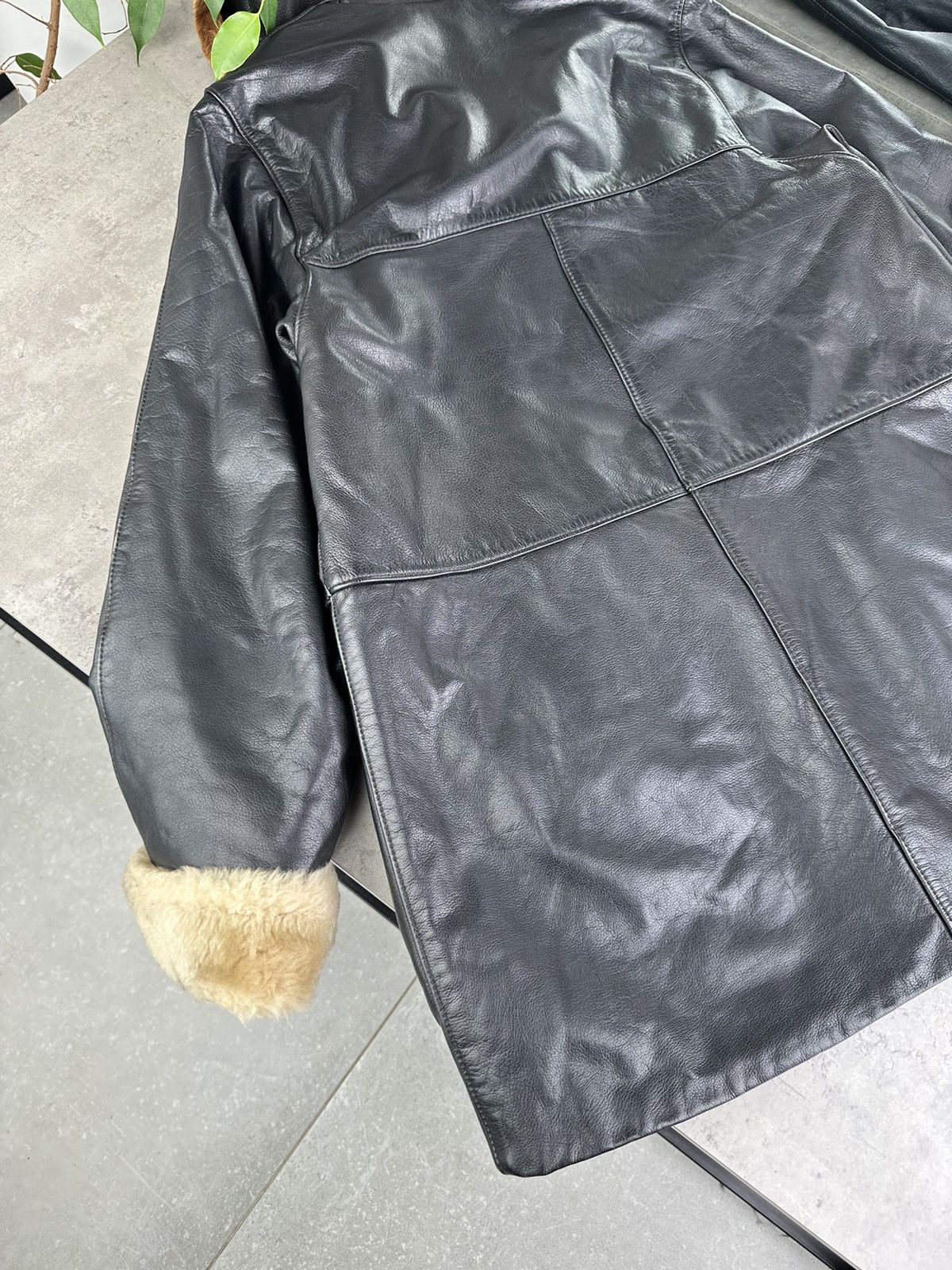 Japanese Brand Vintage Leather Coat Size M / US 6-8 / IT 42-44 - 9 Thumbnail