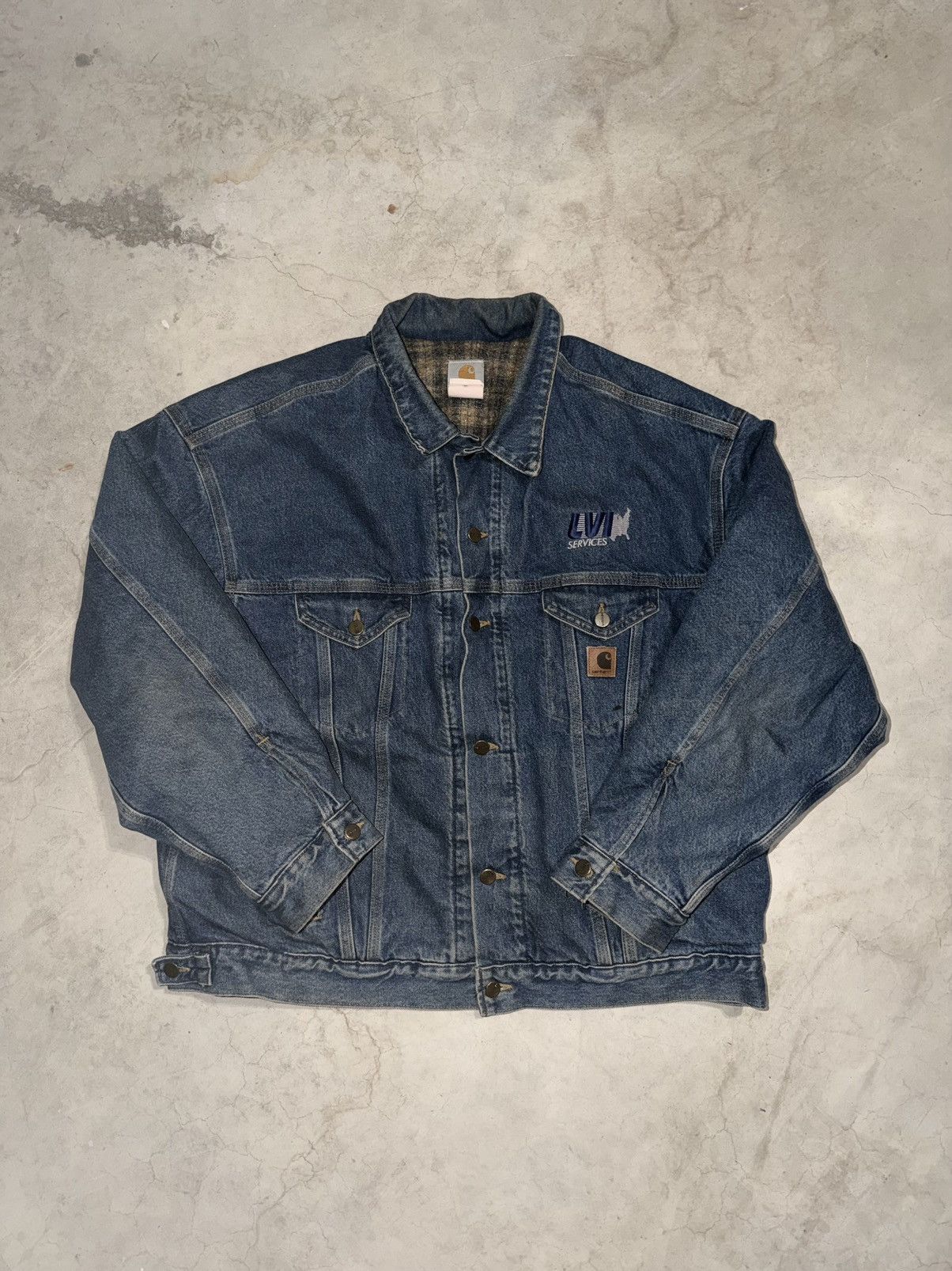 Carhartt Vintage Carhartt J11 Blanket Lined Work Denim Jean Jacket Size US XXL / EU 58 / 5 - 1 Thumbnail