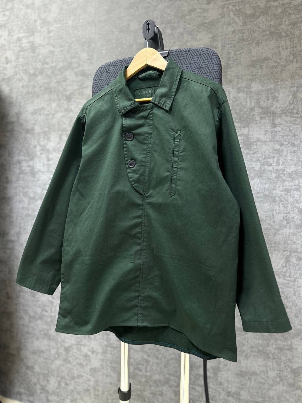Rundholz × Vintage Vintage Rundholz DIP Green Print Long Shirt Big Logo Size US M / EU 48-50 / 2 - 8 Thumbnail