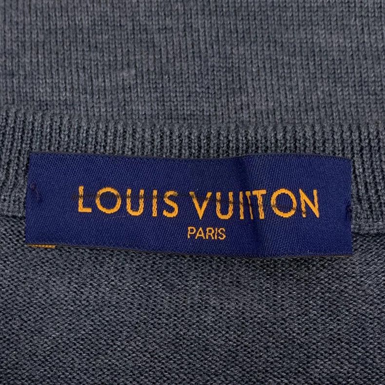 Louis Vuitton Louis Vuitton Grey logo-embroidered wool crewneck long-sle Size US XS / EU 42 / 0 - 6 Thumbnail