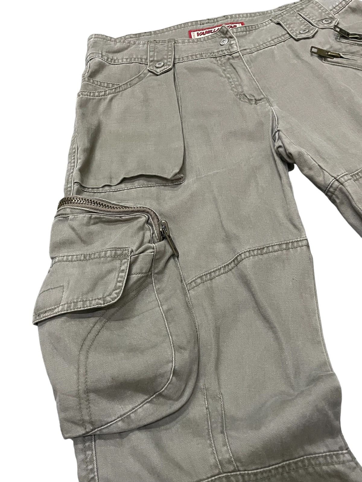 Le Grande Bleu (L.G.B.) × PPFM × Tete Homme Vanilla Star Japan Flared Gask Multi Pocket Cargo Pants Size US 30 / EU 46 - 15 Thumbnail