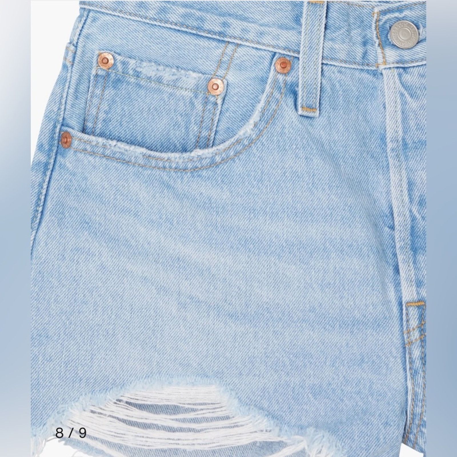 Levi's Levi's®501® ORIGINAL - Denim shorts Size 31" - 6 Thumbnail