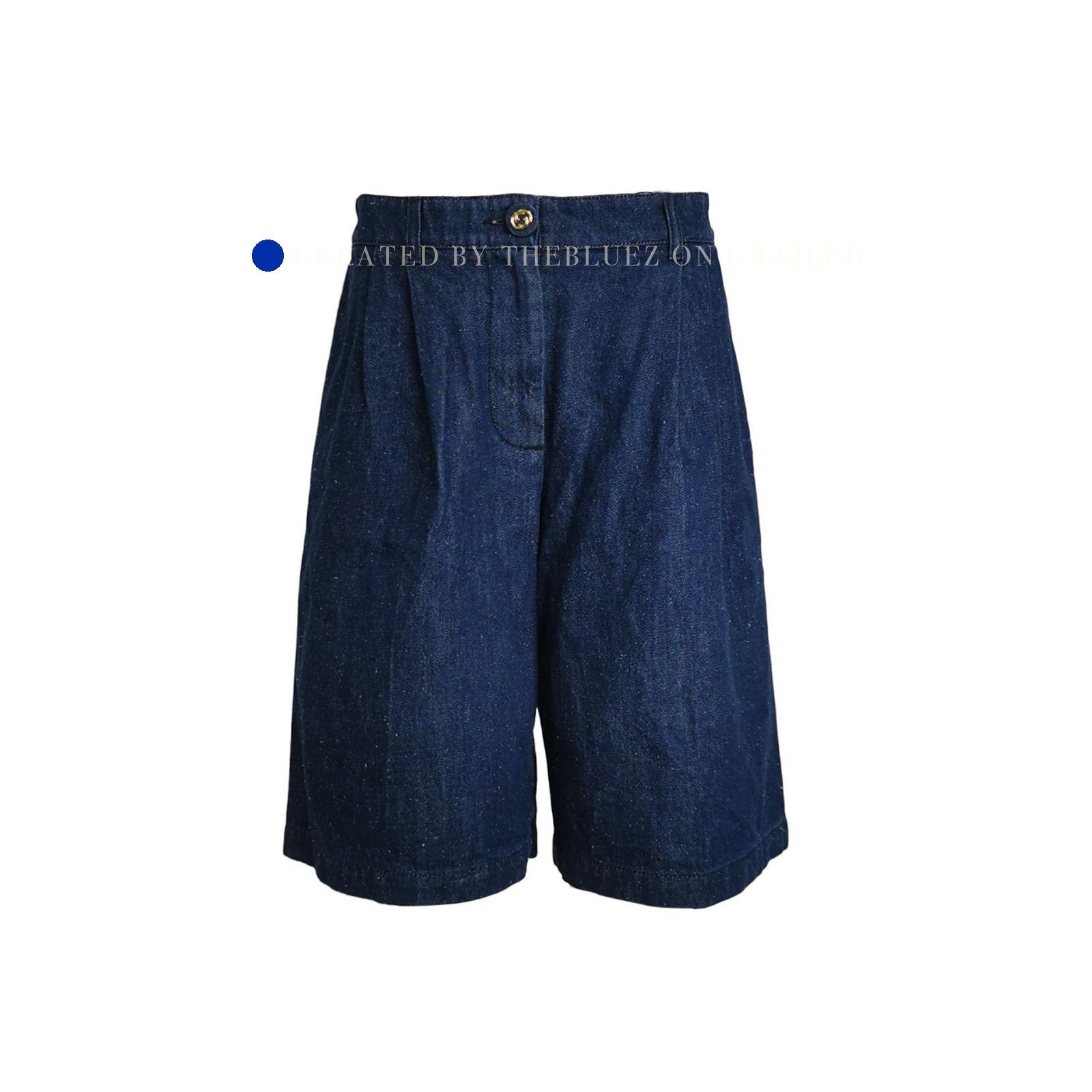 Gucci Logo Patch Denim Shorts in Blue Size US 26 / EU 42 - 1 Thumbnail