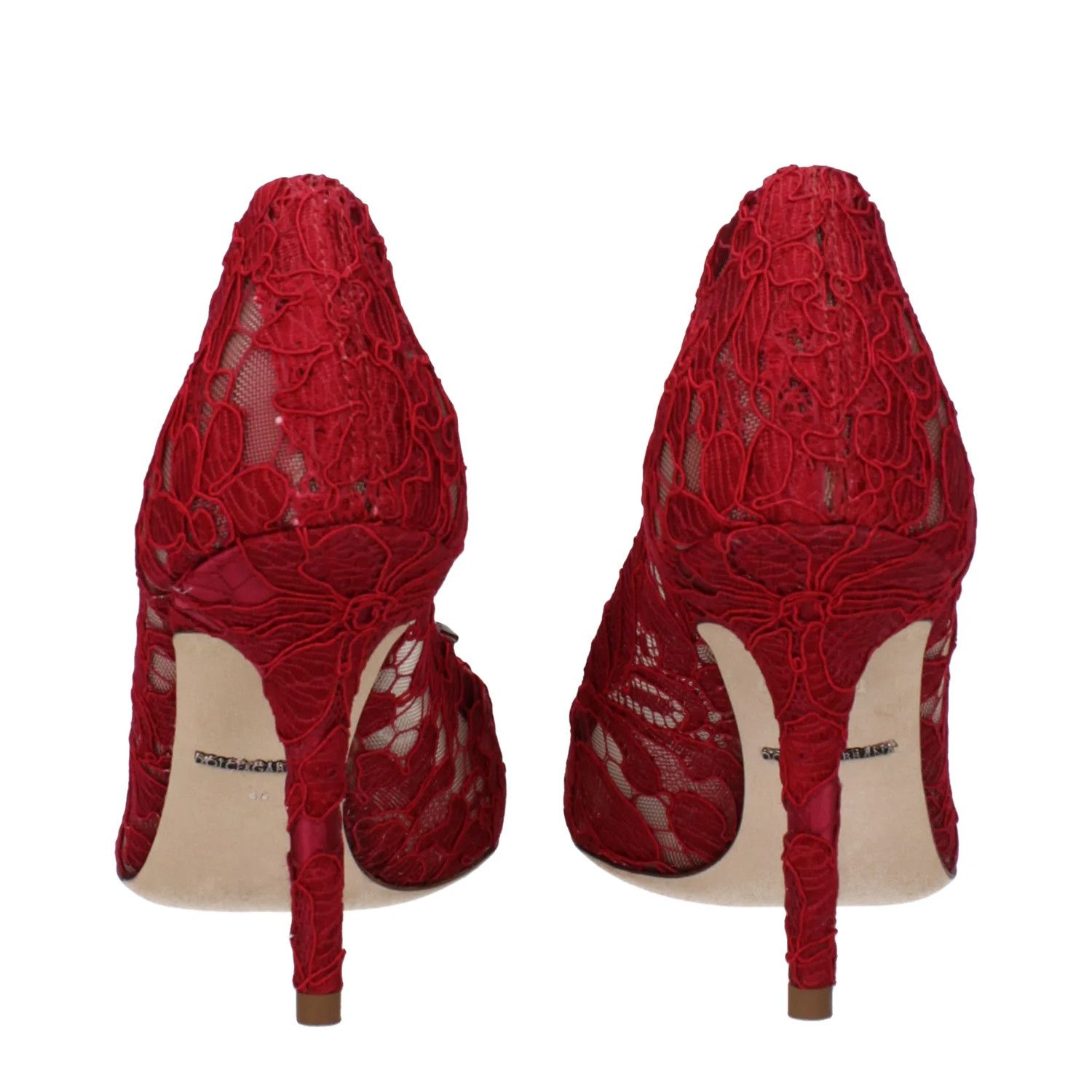 Dolce & Gabbana ob1o1e1124 Fabric Pumps in Red Size US 10 / IT 40 - 5 Thumbnail