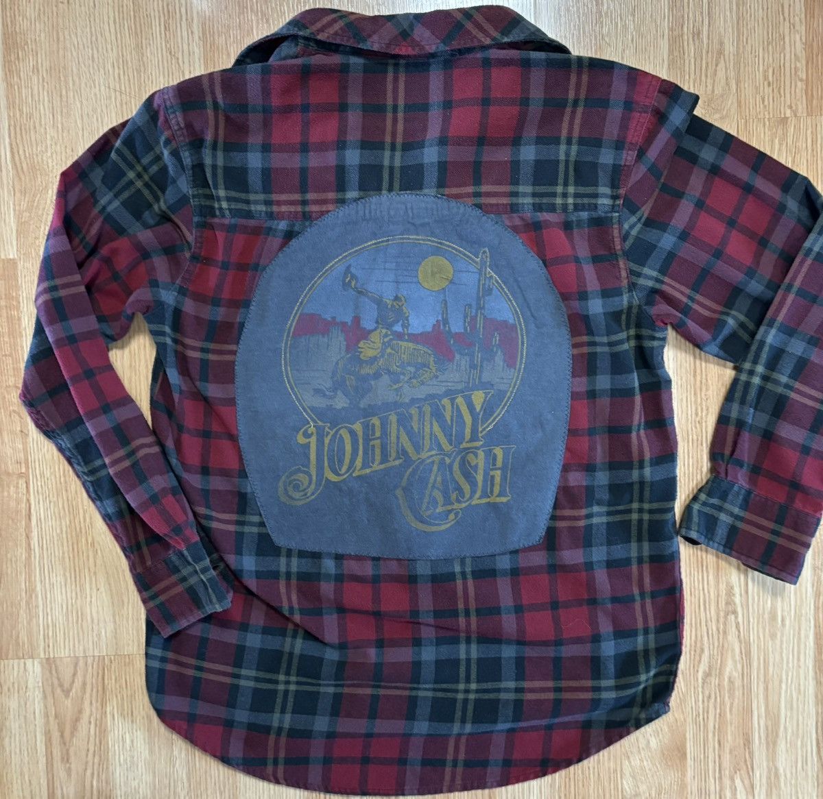 Field & Stream Upcycled Johnny Cash Flannel Long Sleeve Button Mens Medium Size US M / EU 48-50 / 2 - 9 Thumbnail