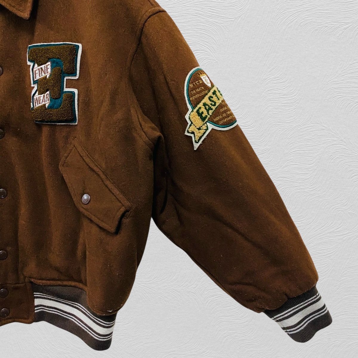 Japanese Brand Vintage east boy varsity jacket big logo Size US L / EU 52-54 / 3 - 7 Thumbnail