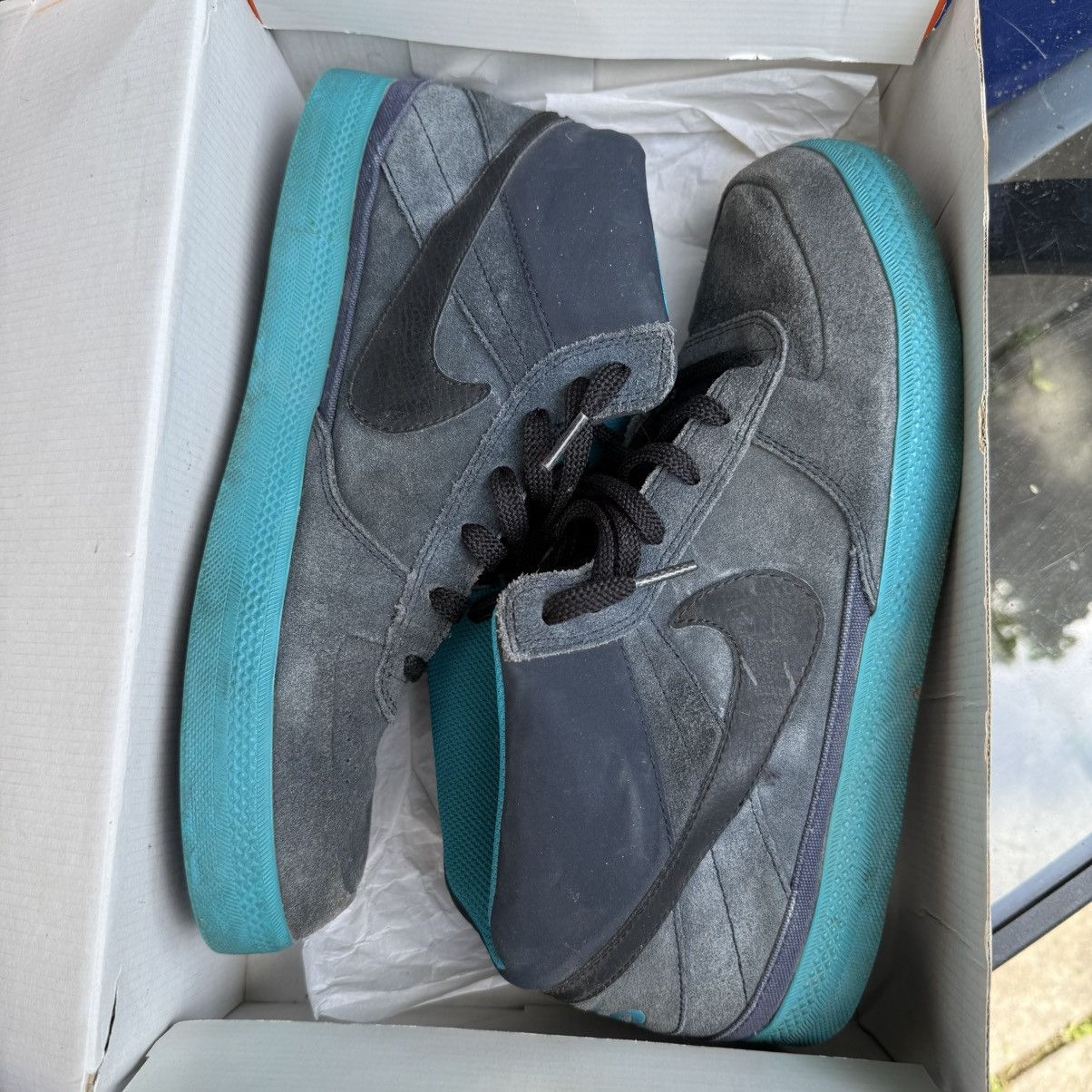 Nike Nike SB 6.0 Mavrk Mid 2 Men's Sk8 Obsidian/Black/Glass Blue Size US 11.5 / EU 44-45 - 11 Thumbnail