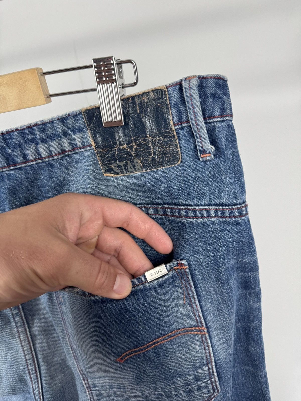 G-Star G-Star RAW Arc 3D Slim Jeans W29 L34 Faded Blue Denim Pants Size US 33 - 18 Thumbnail