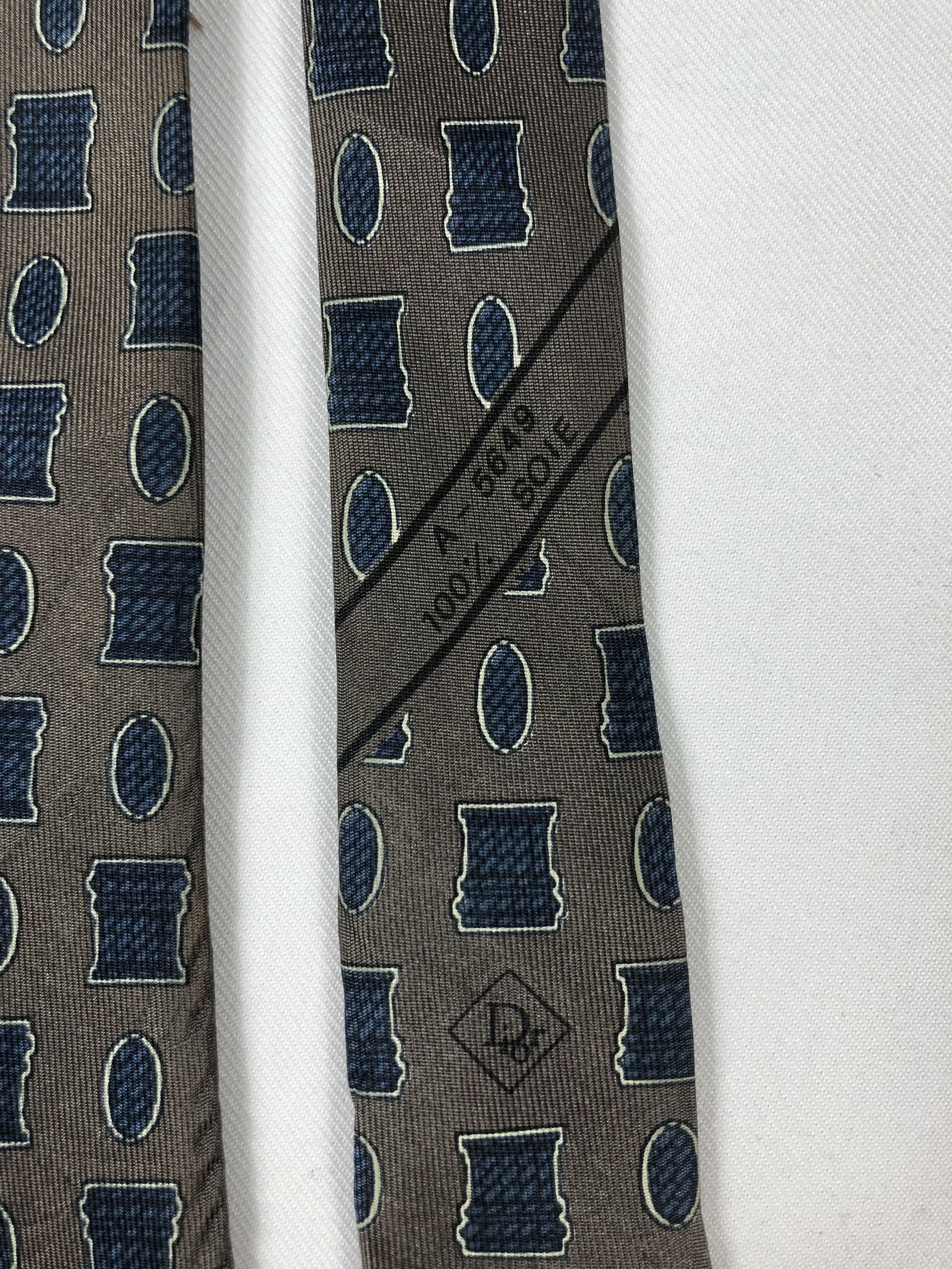 Christian Dior Monsieur Rare Vintage Christian Dior Monsieur Silk Tie Made in France Size ONE SIZE - 5 Thumbnail