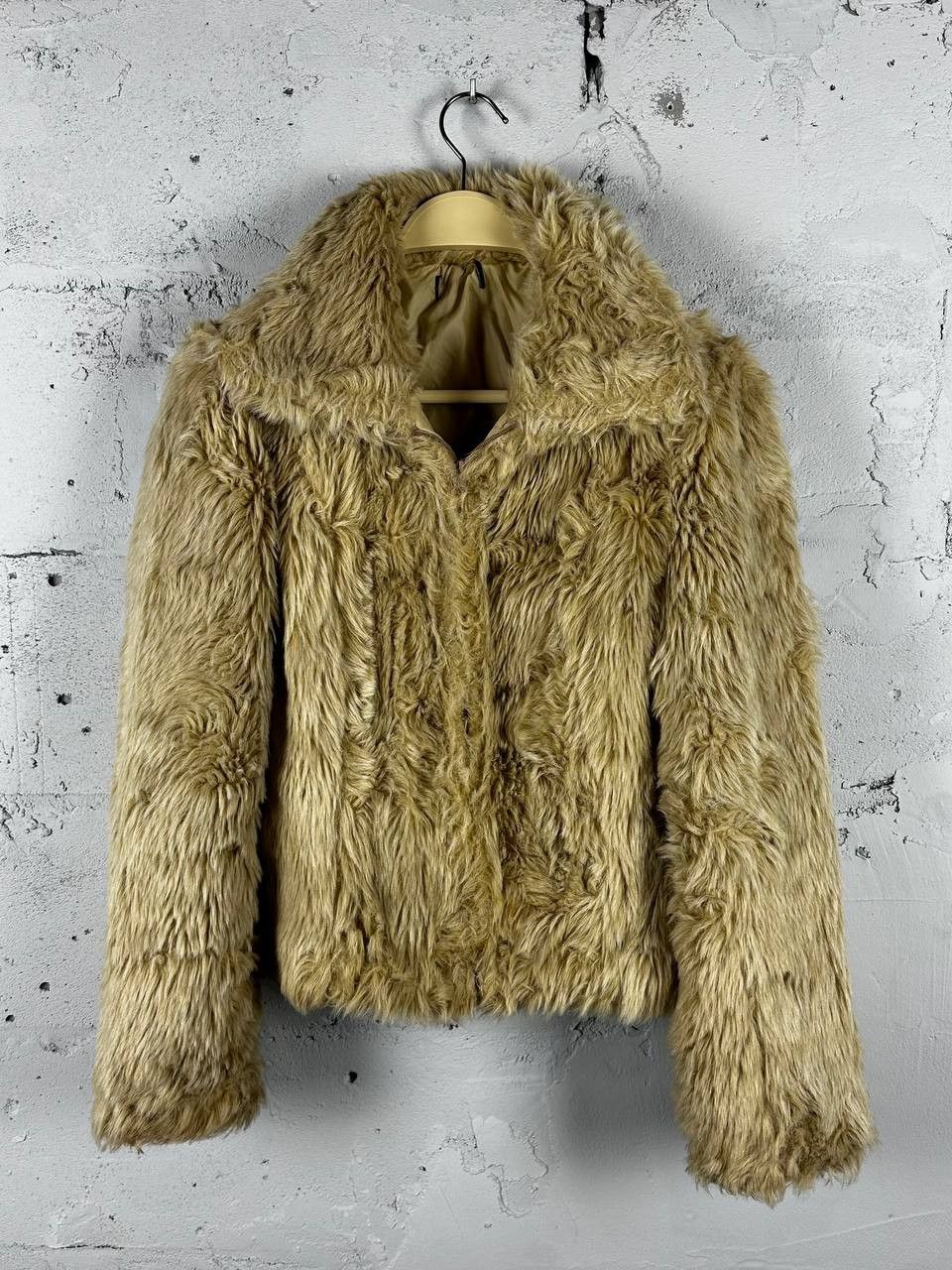 Other Vintage Avantgarde Biker Cropped Faux Fur Jacket Y2K Size S / US 4 / IT 40 - 1 Thumbnail