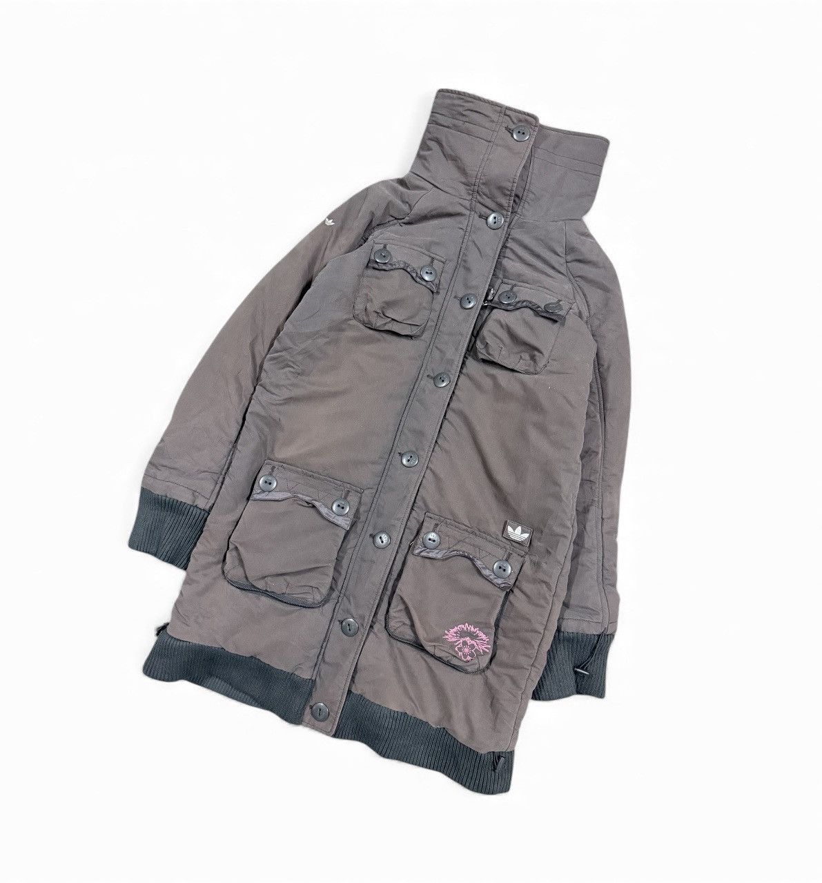 Adidas Adidas Trefoil Parka Down Puffer Jacket Size S / US 4 / IT 40 - 7 Thumbnail