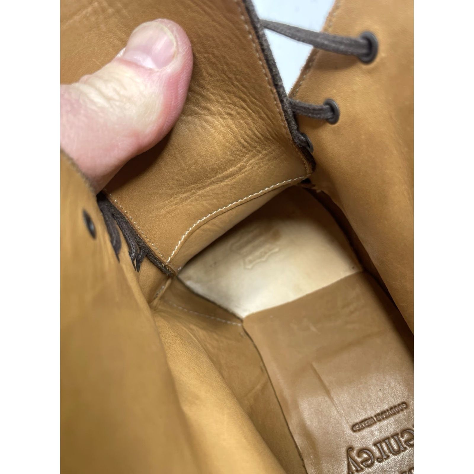 Vintage Sons Of Henry Suede Boots Brown Split Toe Dress Combat Size 7 UK / 8 US Leather Lining Rubber Outsole Chukka Boots Men Byron Model UK 7 US 8 Brown Size US 7 / EU 40 - 5 Thumbnail