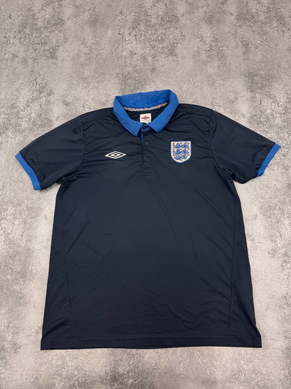 Umbro England Umbro Polo Shirt 2010- 2012 Navy Football Jersy Size US L / EU 52-54 / 3 - 1 Thumbnail