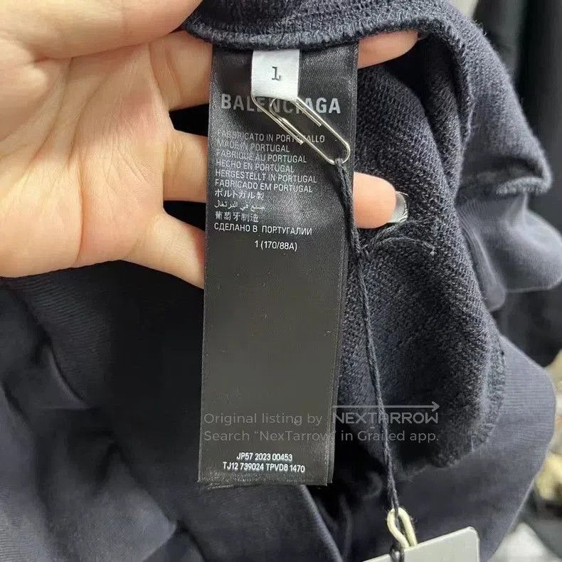 Balenciaga Balenciaga Black Logo Print Hoodie. Size US S / EU 44-46 / 1 - 4 Thumbnail